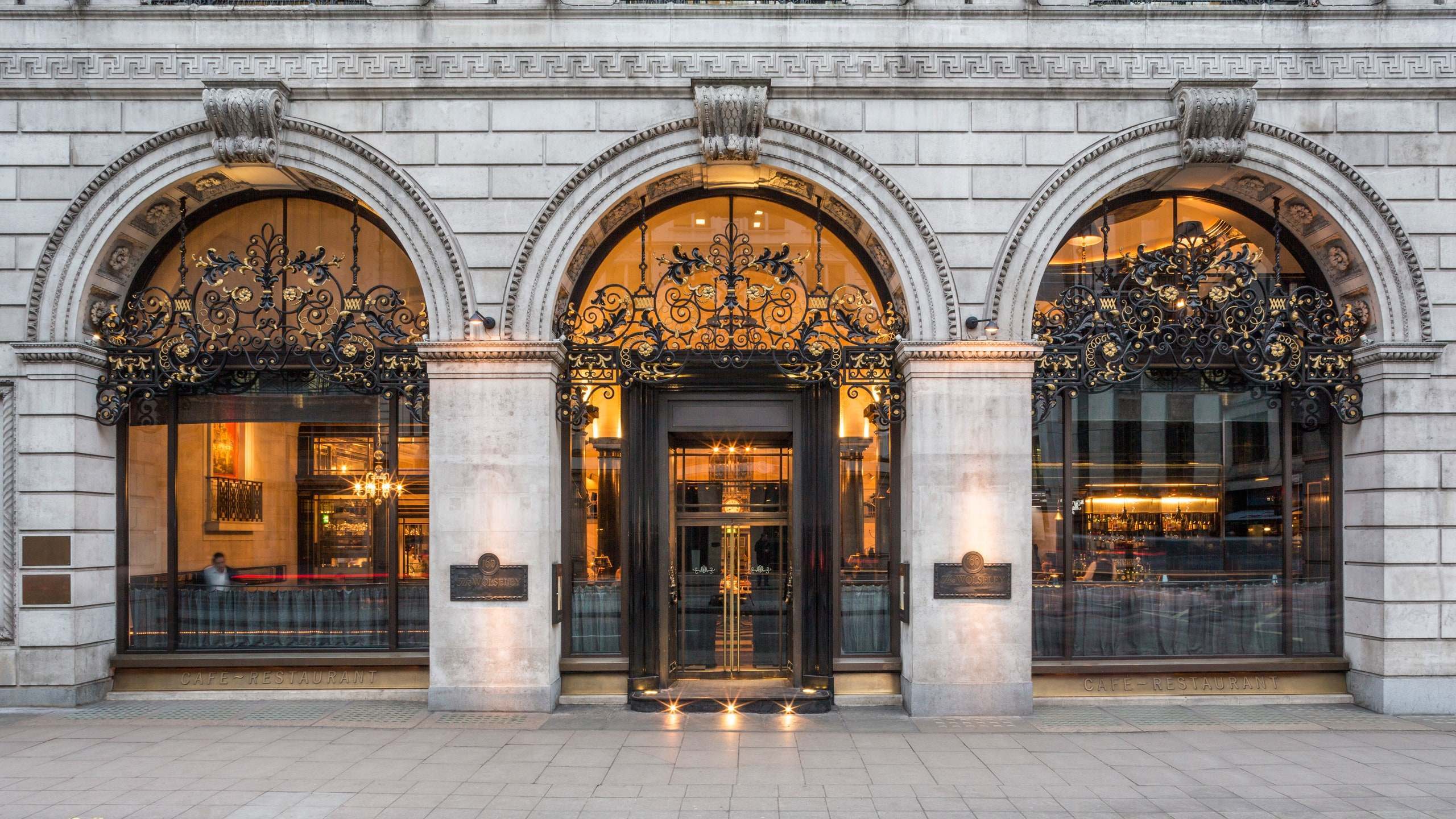 The exterior of The Wolseley in London. Administrators were appointed for its parent company, Corbin & King, after its largest shareholder, the Thai hospitality group Minor Hotels, accused it of failing to meet its financial obligations.