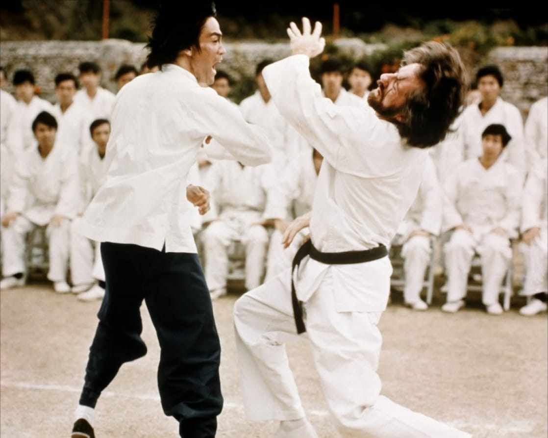 Bruce Lee and Robert Wall fight in ‘Enter The Dragon’. Photo: Alamy
