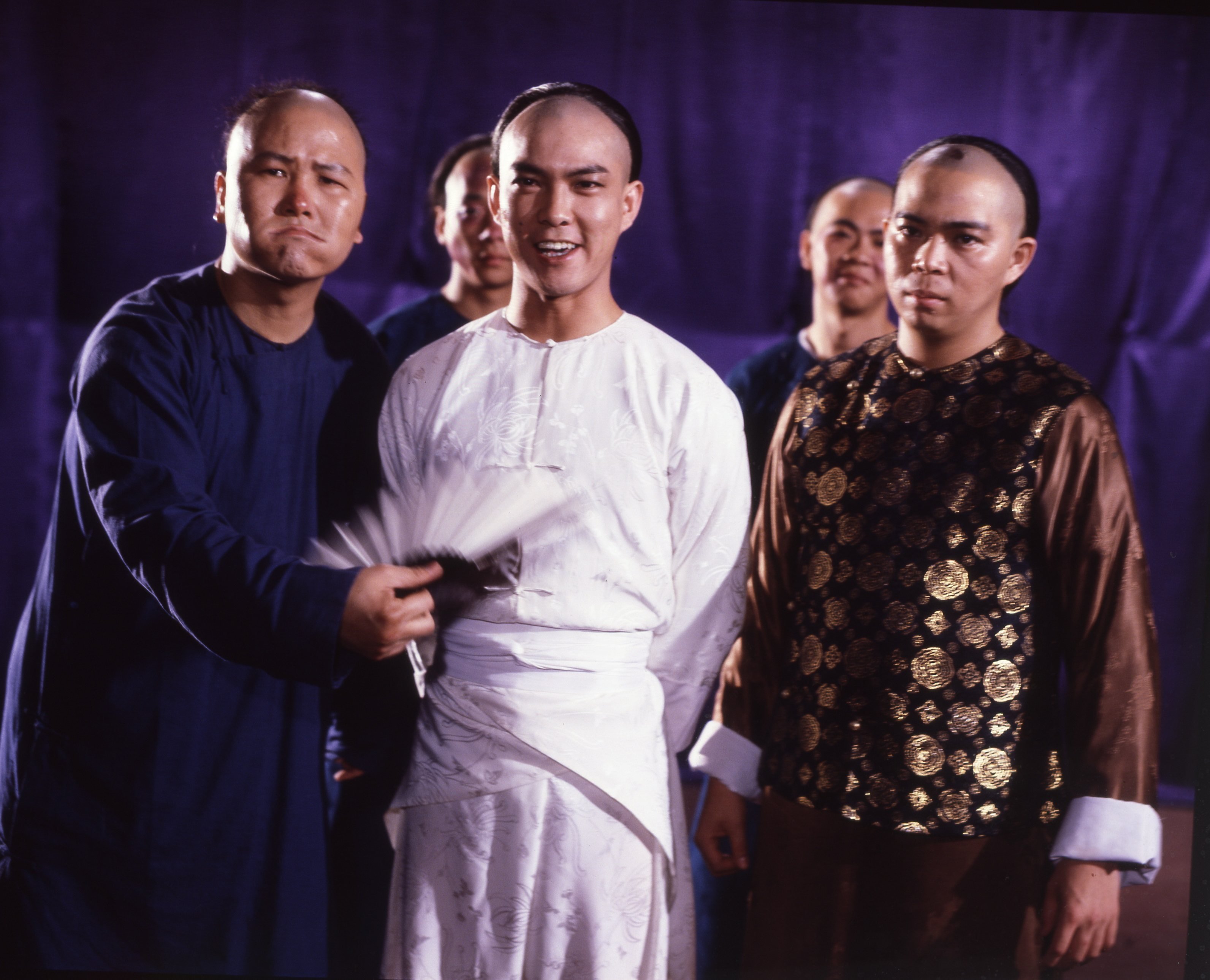 Yuen Biao (centre) in a scene from The Prodigal Son. The film along with The Magnificent Butcher highlight Sammo Hung’s skill at combining comedy and kung fu. 