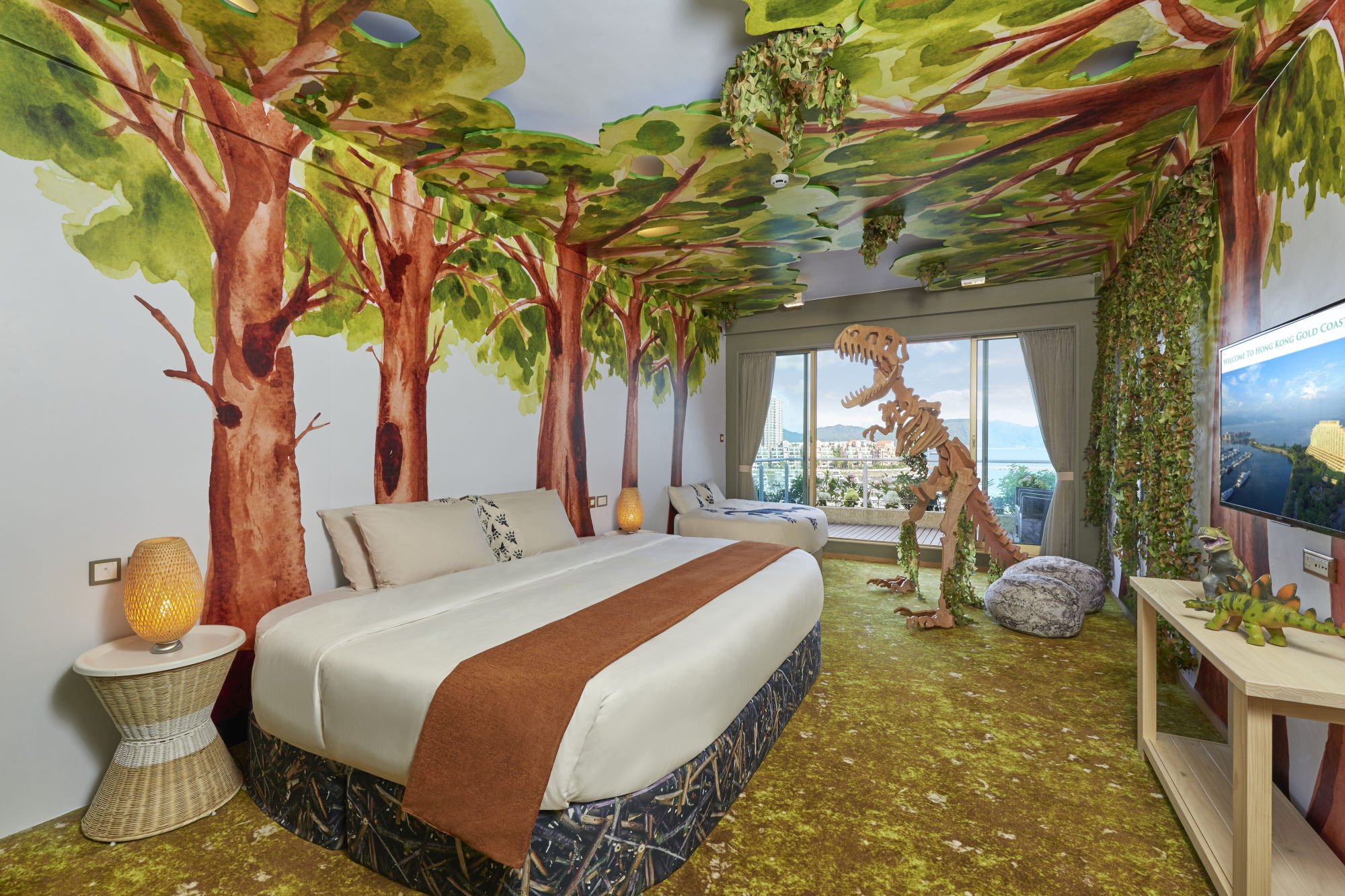 Dinosaur-themed digs at the Gold Coast Hotel. Photo: Handout