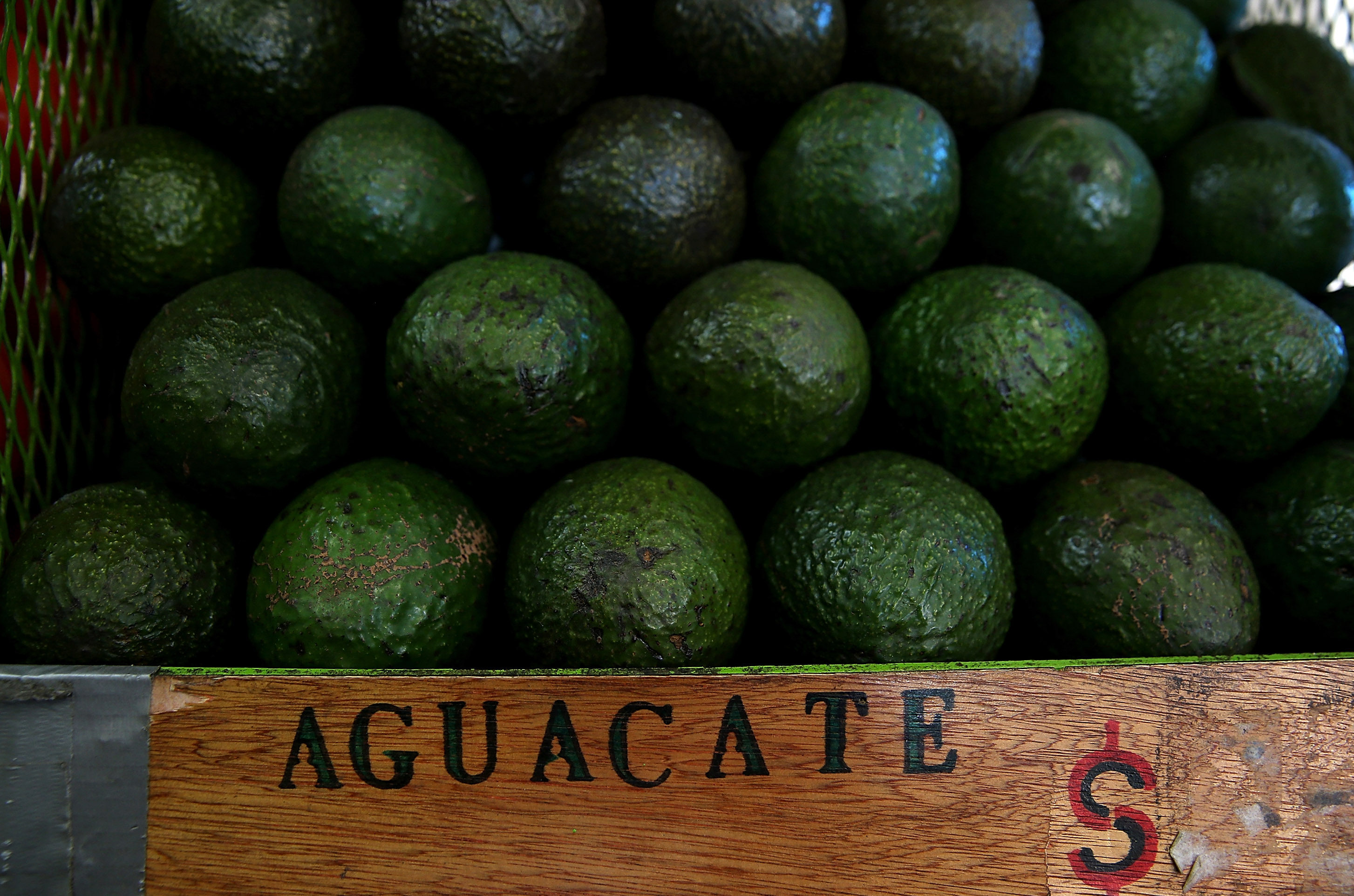 Avocados are displayed in a store in Tijuana, Mexico. Photo: Justin Sullivan/Getty Images
