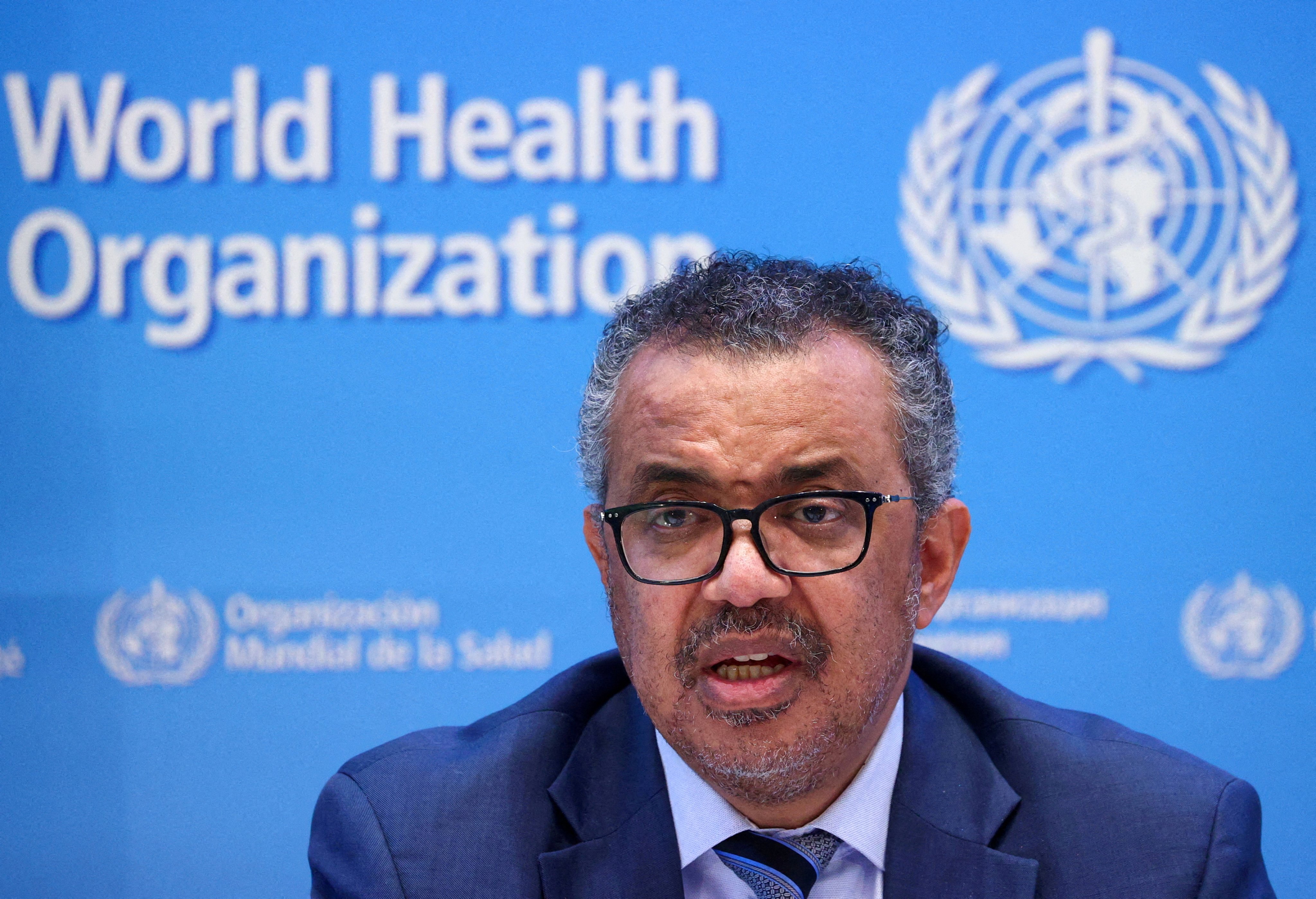 Tedros Adhanom Ghebreyesus, Director-General of the World Health Organization (WHO). He has met Commonwealth of Nations Secretary-General Patricia Scotland in Geneva to sign an agreement focused on ending the pandemic and fighting vaccine inequity. File photo: Reuters