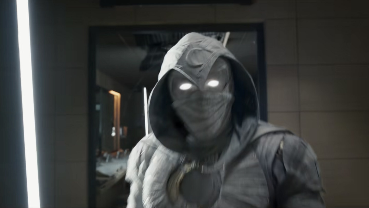 screen grab from the Moon Knight trailer