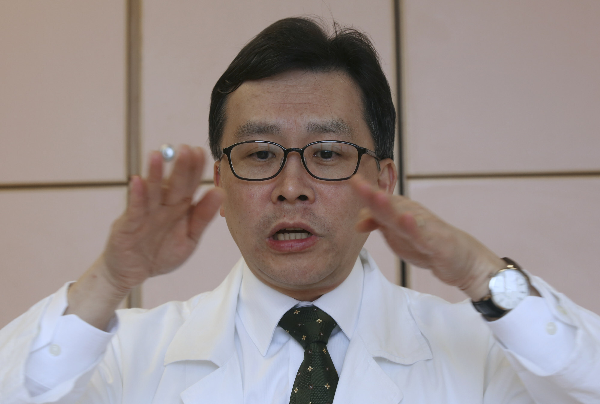 William Chui, president of the Society of Hospital Pharmacists of Hong Kong. Photo: Edward Wong