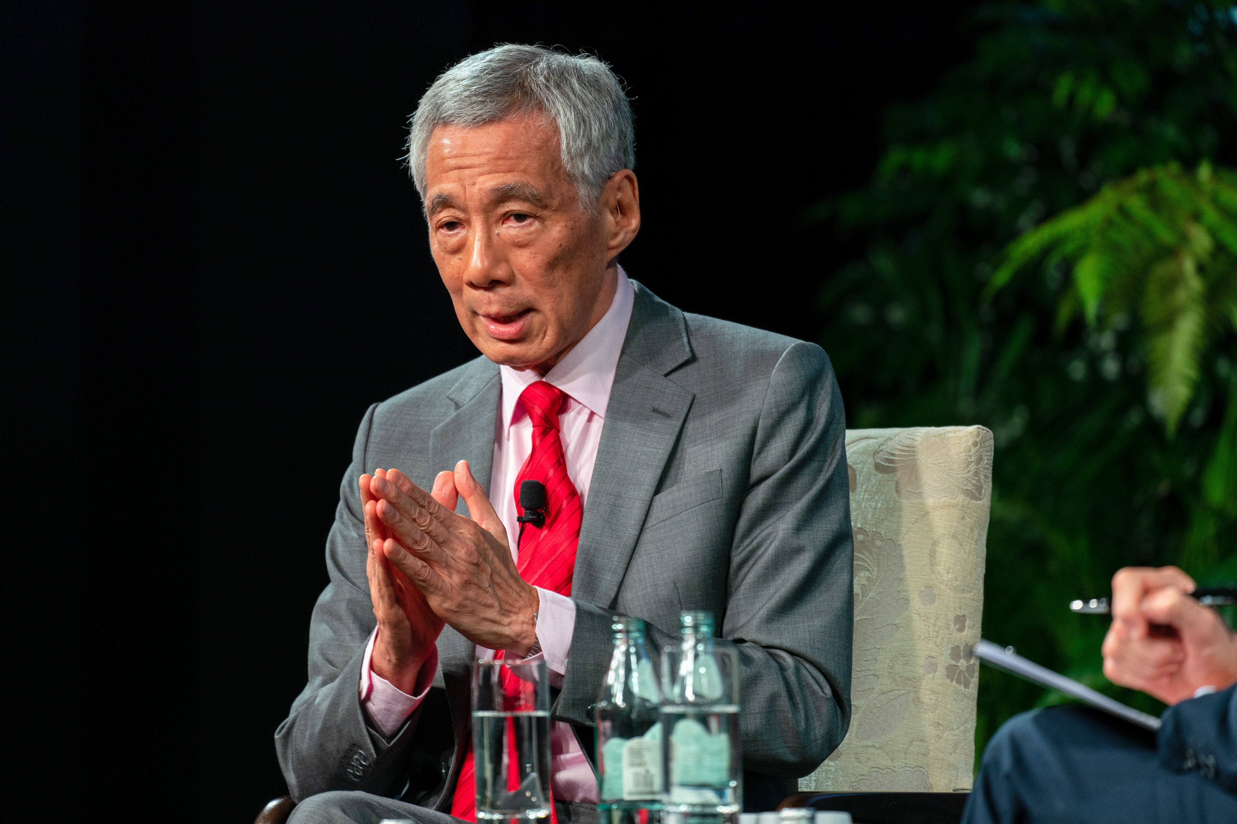 Lee Hsien Loong, Singapore’s prime minister, at a Bloomberg event in November 2021. Photo: Bloomberg