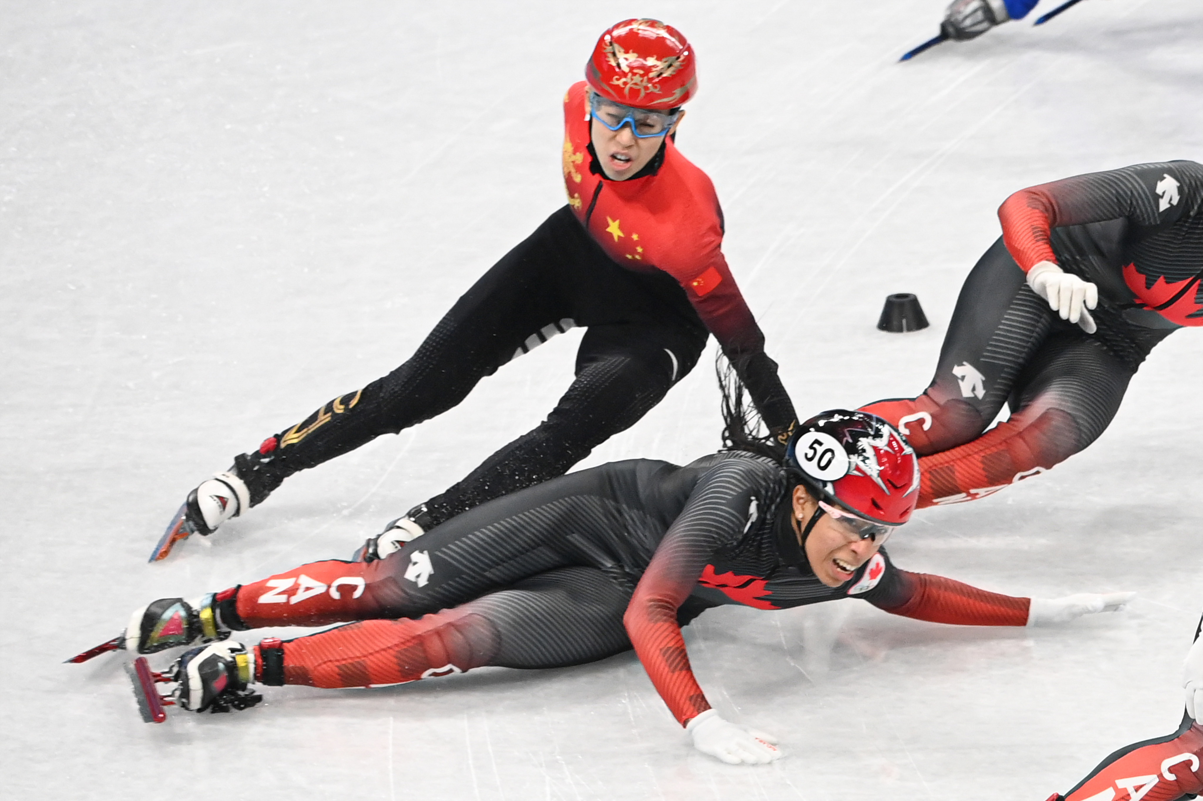 Winter Olympics fans accuse Chinese speed skater Fan Kexin of deliberate Mario Kart trick to trip opponent South China Morning Post