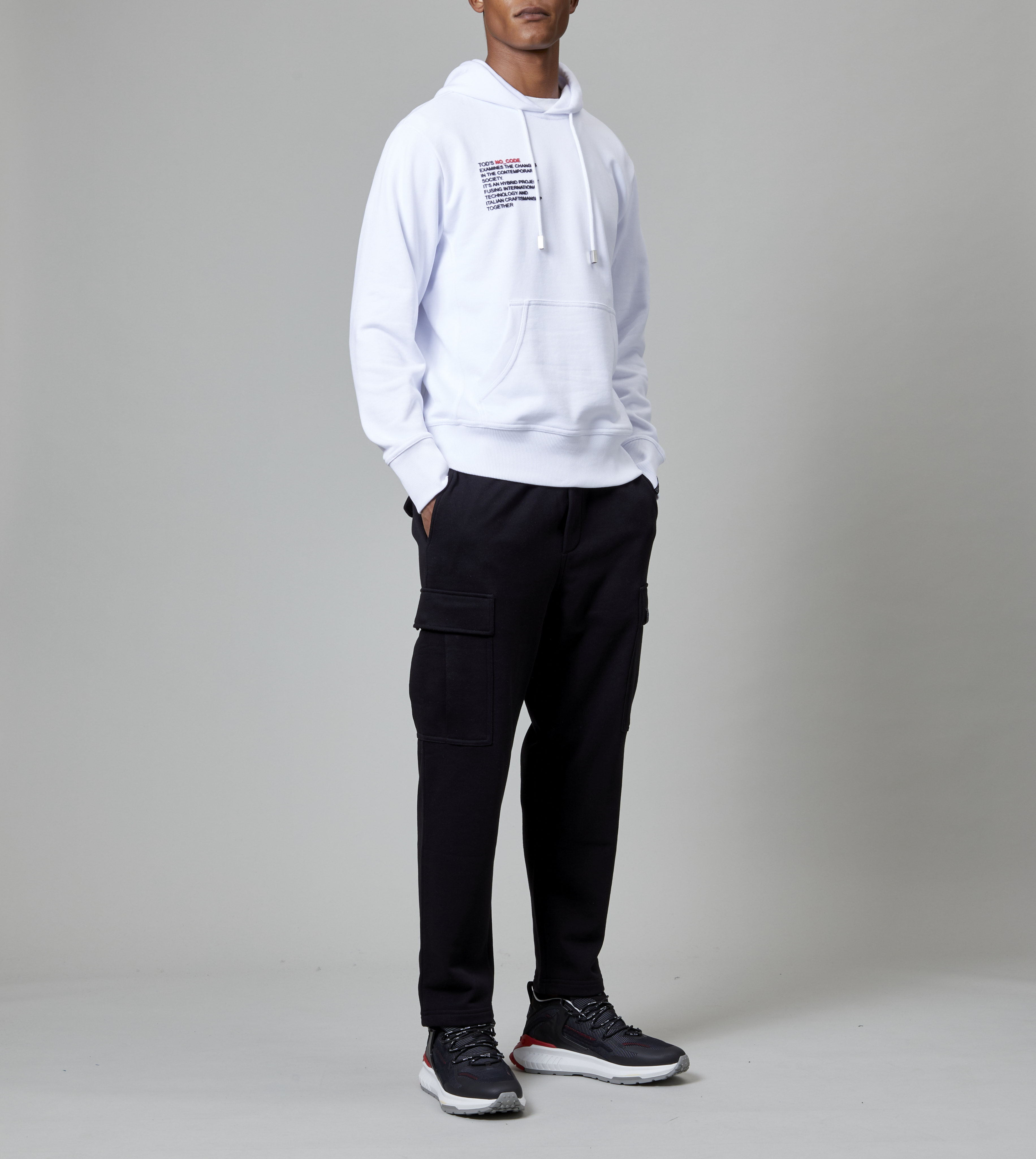 Tod’s No_Code collection hoodie was inspired by classic US university campus attire. Photos: Tod’s