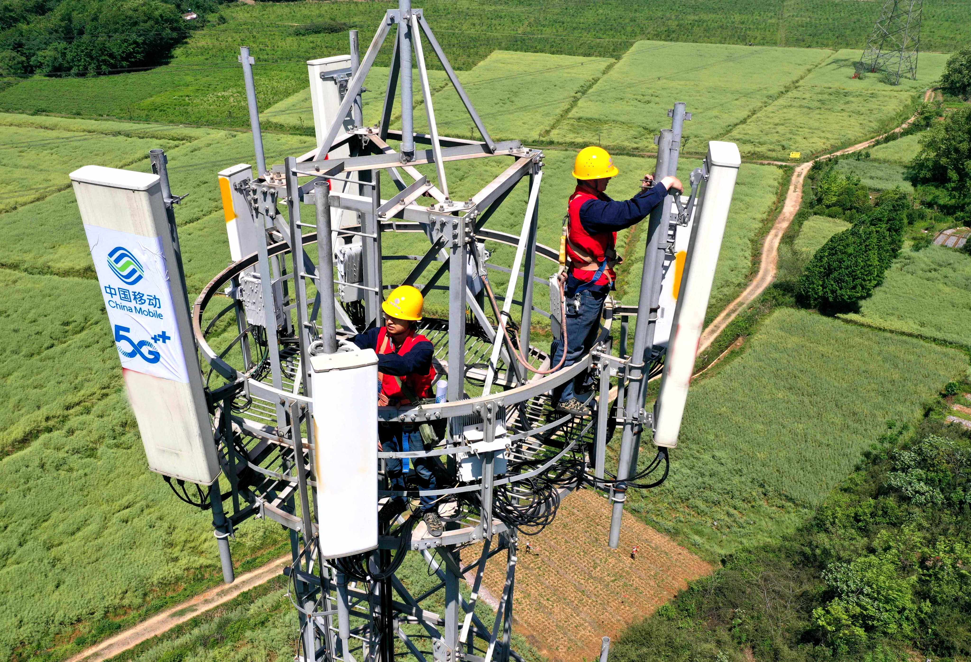 China is looking to modernise its rural and agricultural sectors by spending more on infrastructure projects, including 5G towers. Photo: Getty Images
