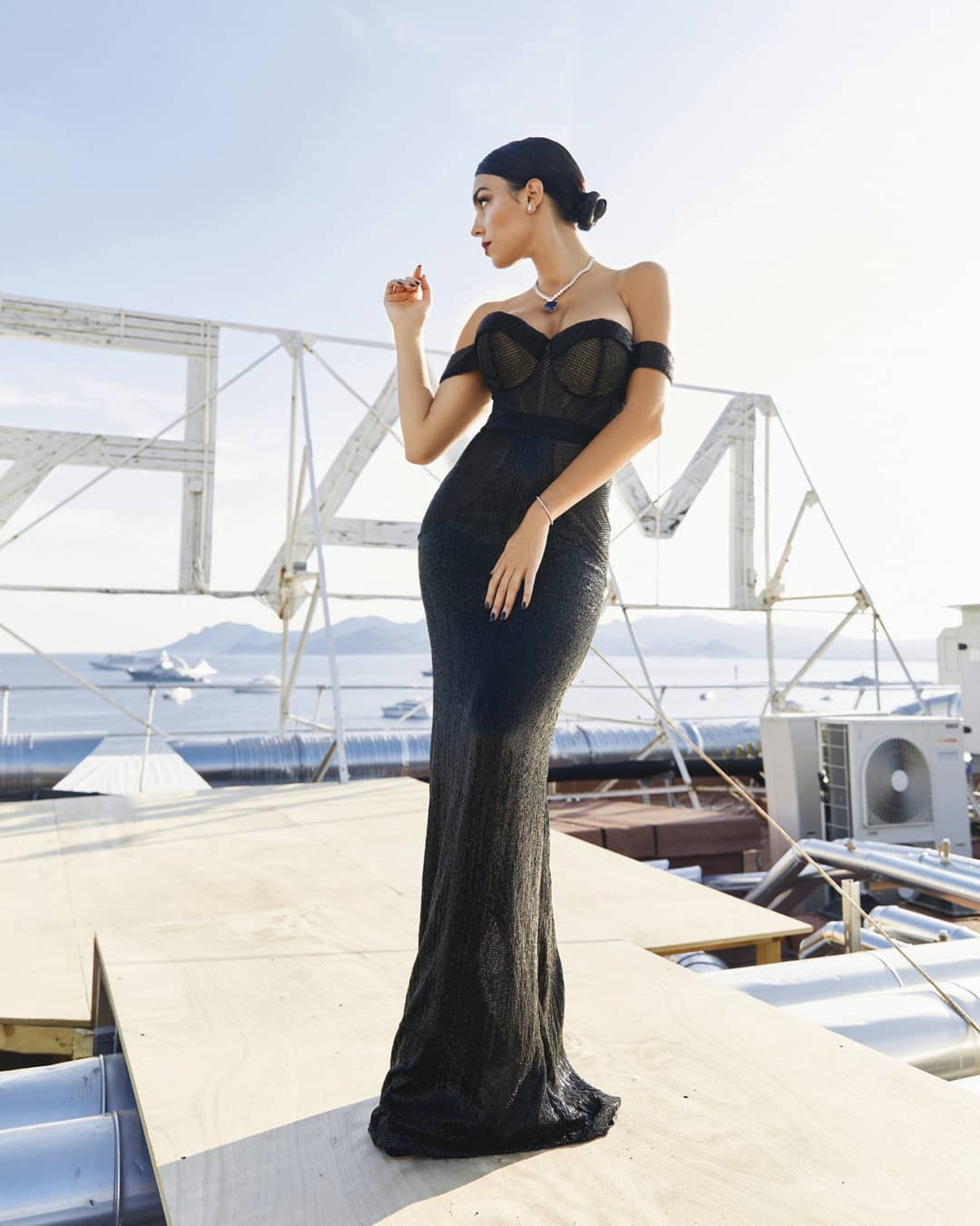 Georgina Rodriguez at the 2019 Cannes Film Festival. Photo: @georginagio/Instagram