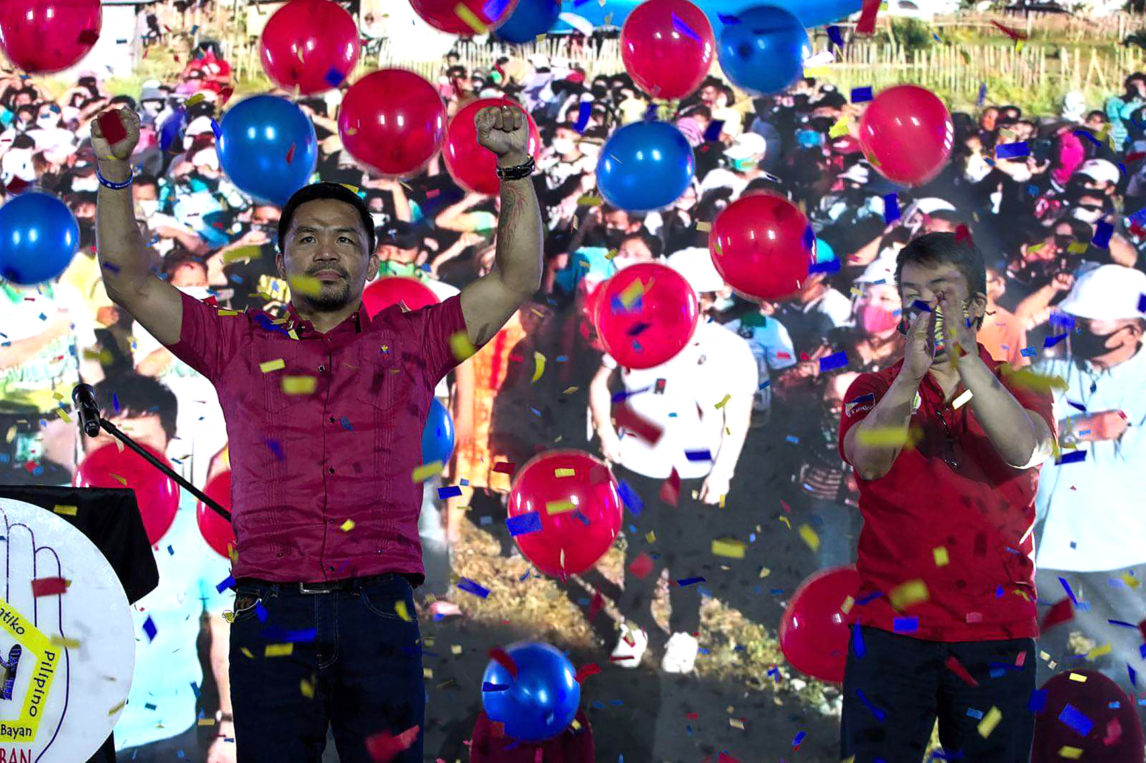 Philippine presidential candidate Manny Pacquiao. Photo: AFP