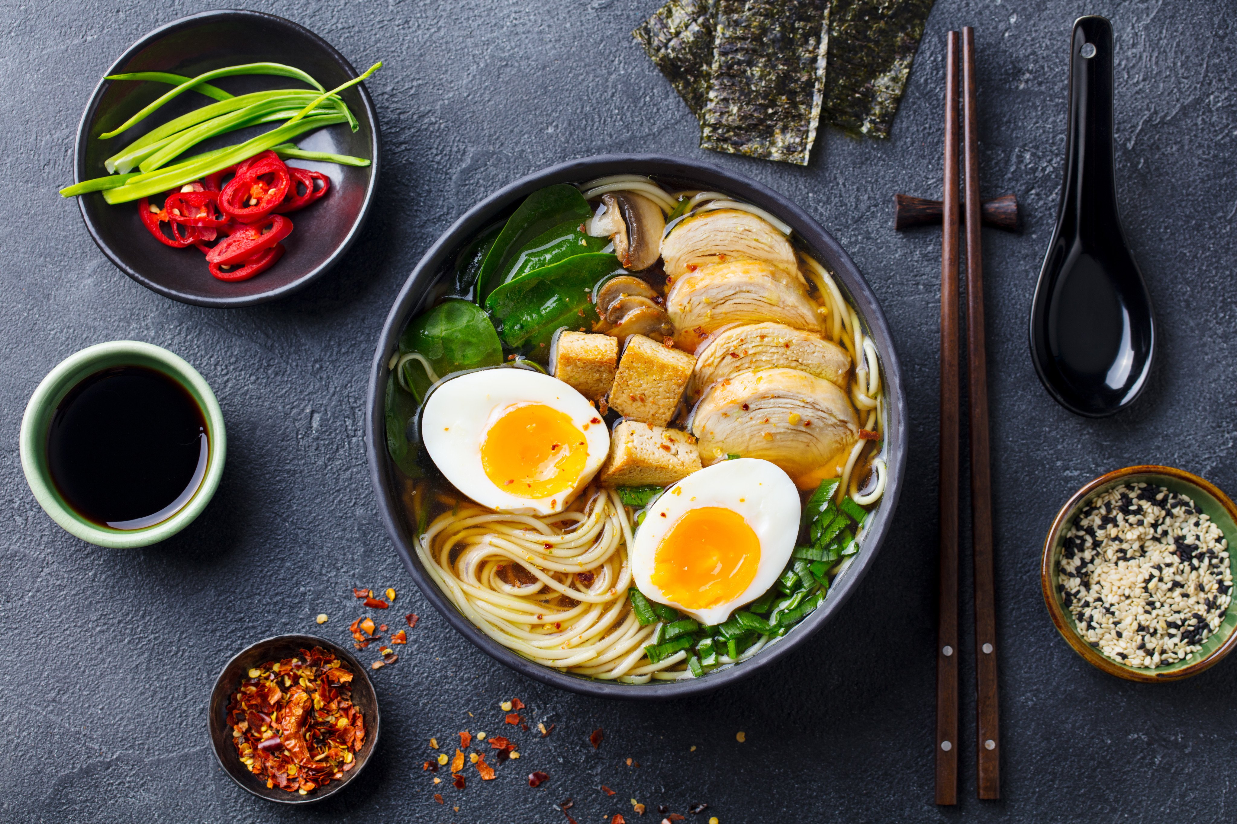 Ramen (above) and tempura may seem like typical Japanese dishes, but they, like curry, came from overseas. Photo: Shutterstock