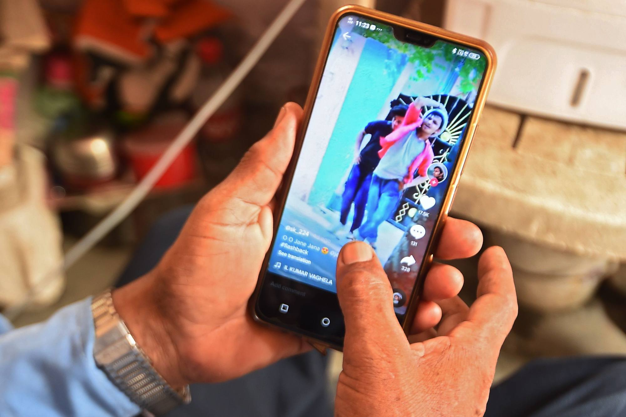 India is not a significant smartphone market for Huawei, but it is vying for a piece of the 5G network. Photo: AFP