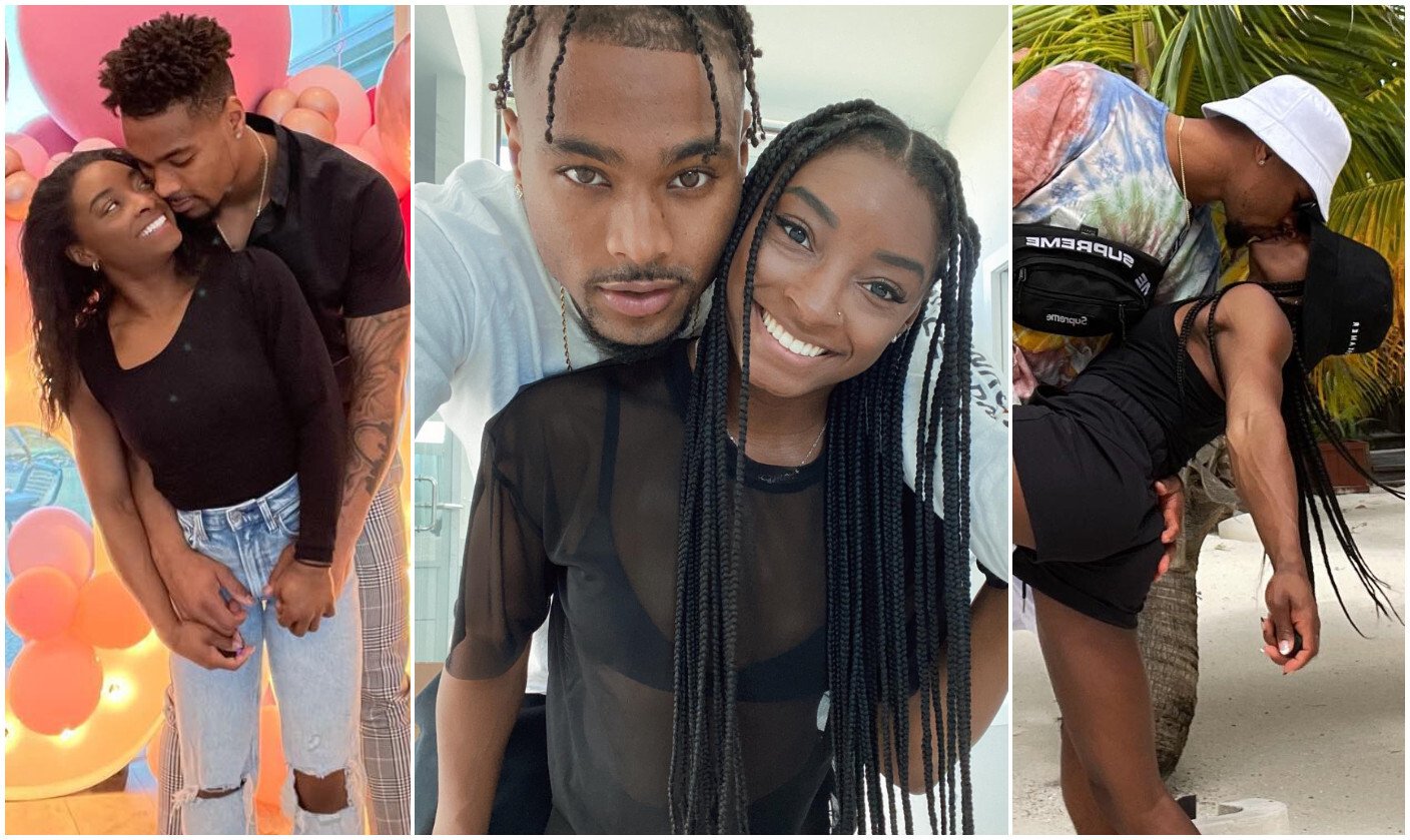 Learn more about pro athlete power couple, Jonathan Owens and Simone Biles, who just got engaged! Photos: @simonebiles/Instagram