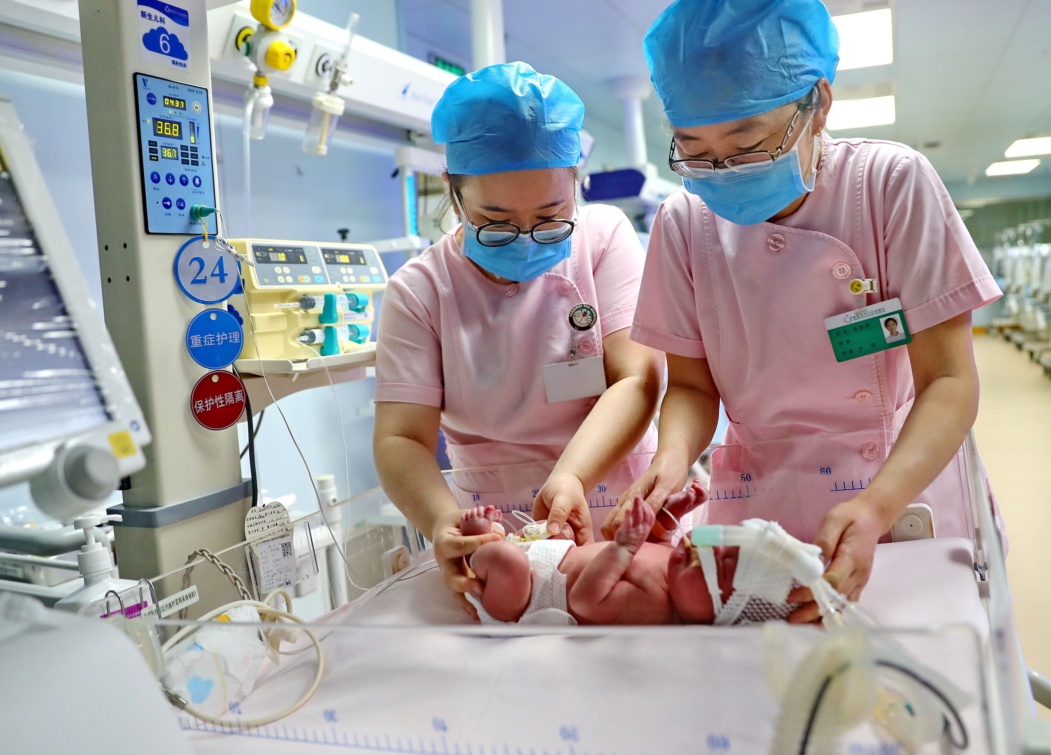 Official data showed China’s birth rate dropped to a record low in 2021, extending a downward trend that led the national government last year to begin allowing couples to have up to three children. Photo: Xinhua