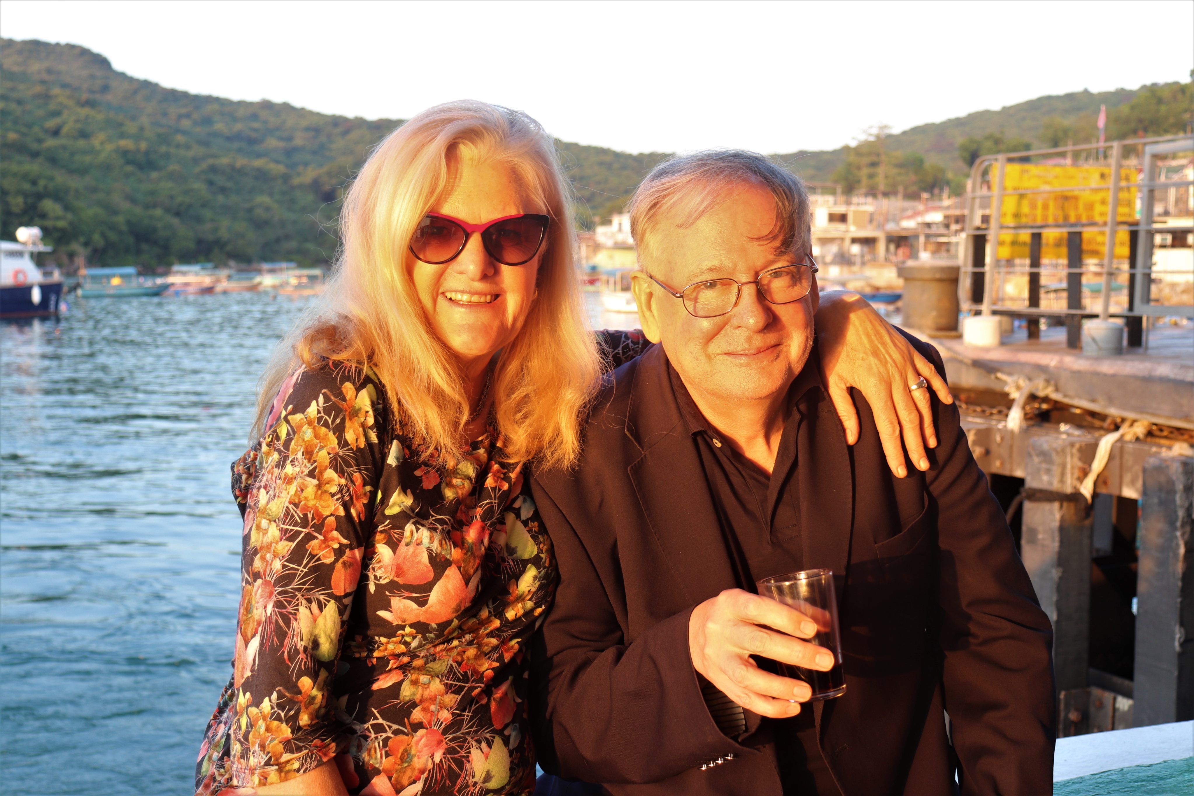 SCMP writer Robin Lynam and his long-term partner Karin Malmstrom. Lynam was remembered by friends and colleagues as a talented journalist of unfailing kindness. Photo: Chris Davis