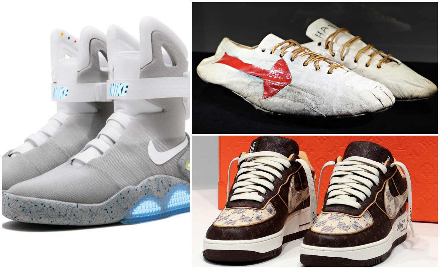 Whether they’re brand new or worn in by famous celebrities, these are 11 of the most expensive pairs of sneakers ever sold. Photos: Handout/Getty Images