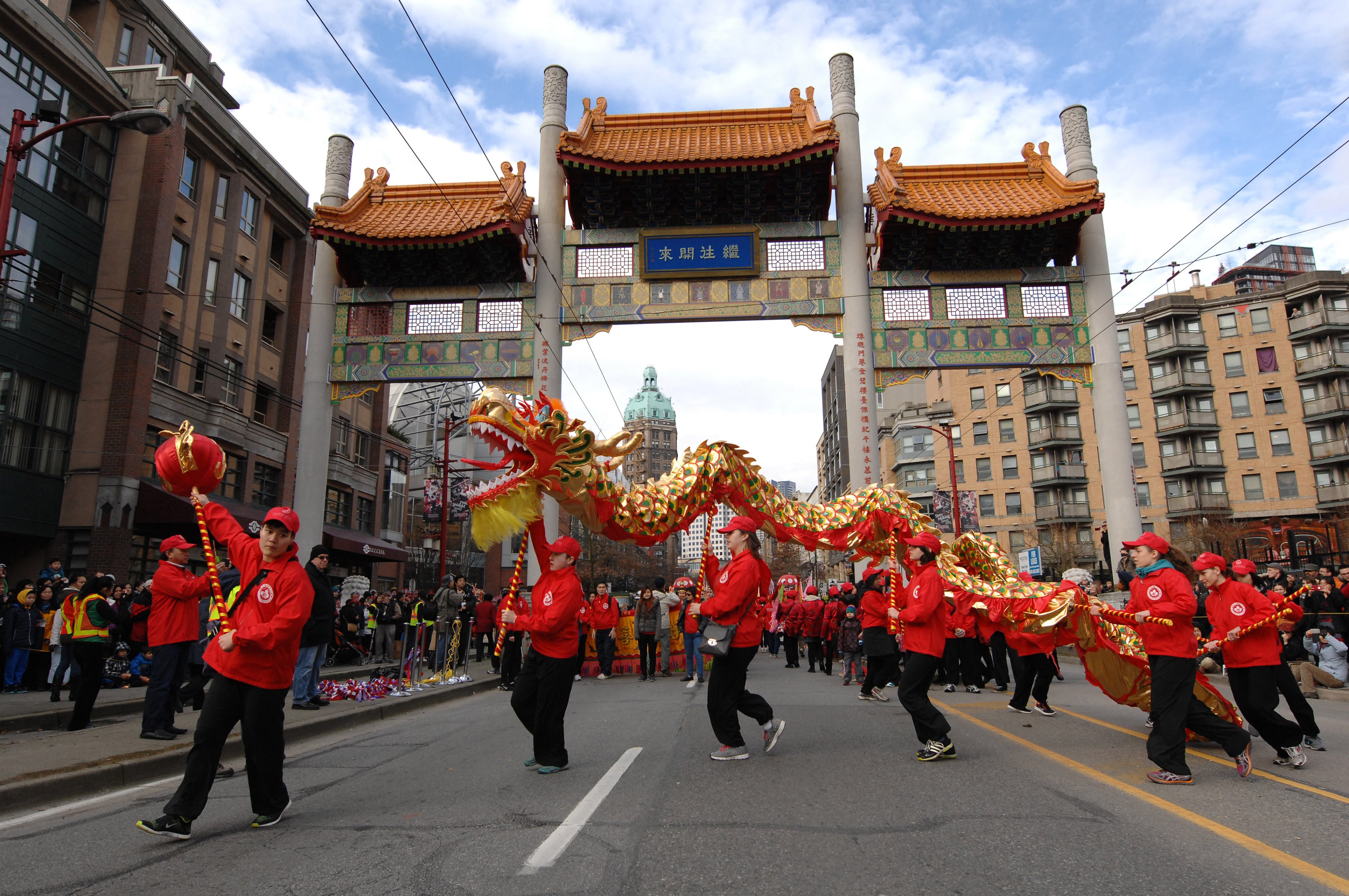 Dragon dancers take part in a Lunar New Year celebration in Vancouver, Canada, in this file photo. Canada’s Chinese communities have been targeted for espionage by the Overseas Chinese Affairs Office, according to a recent court ruling.  Photo: Xinhua