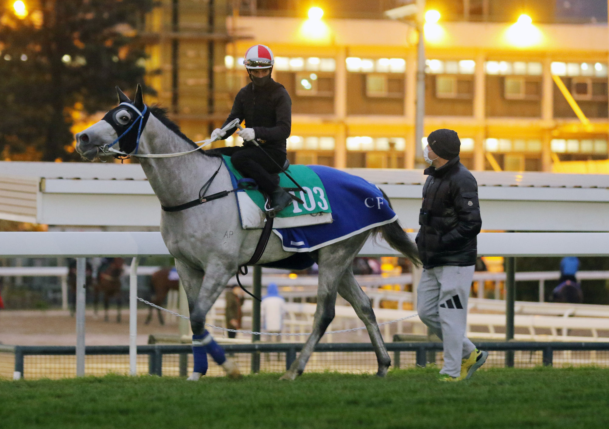 Jockey Joao Moreira and trainer Caspar Fownes chat after Senor Toba’s gallop on Thursday. Photo: Kenneth Chan