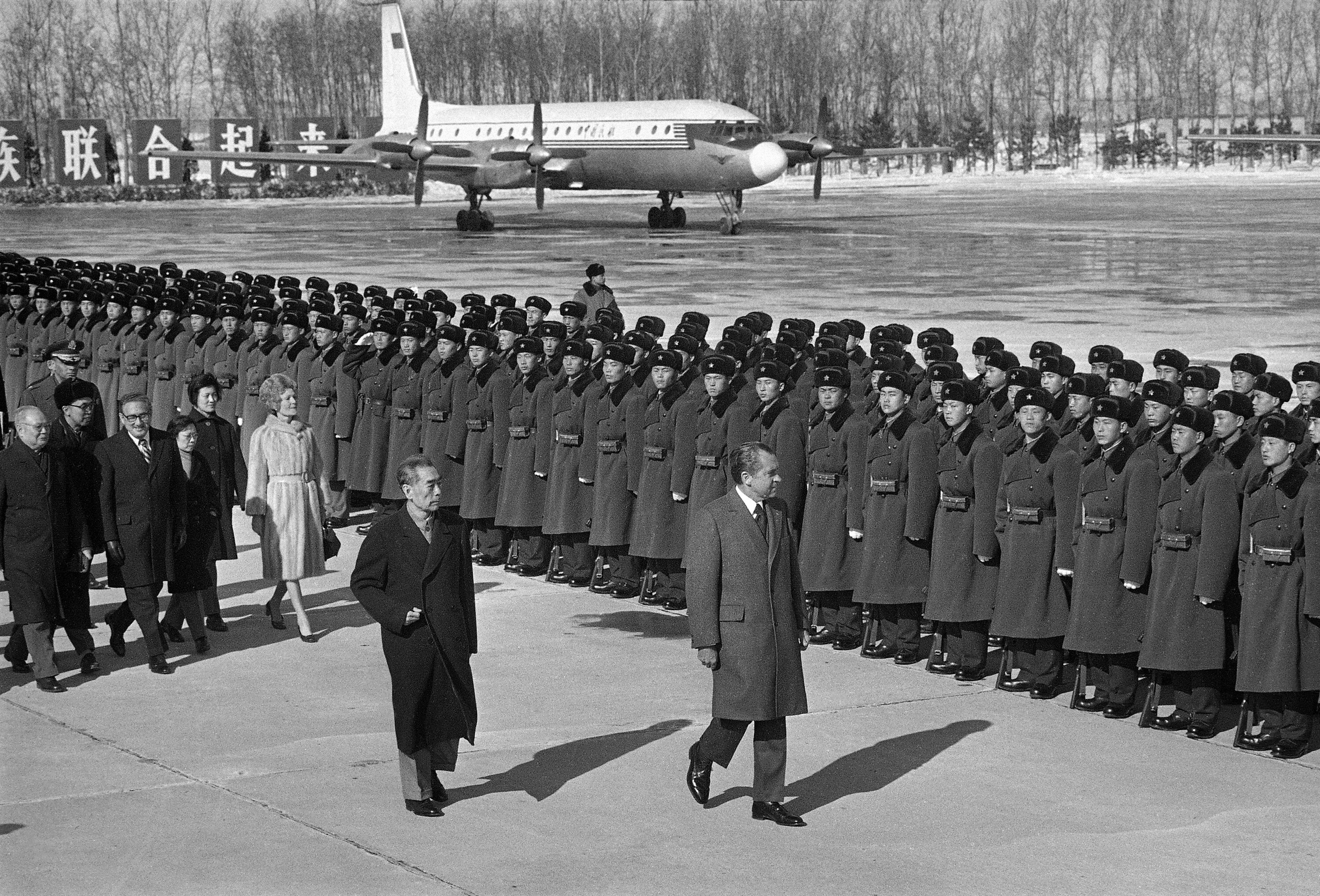 Richard Nixon and Chinese premier Zhou Enlai pictured during the US president’s 1972 visit to China. Photo: AP 