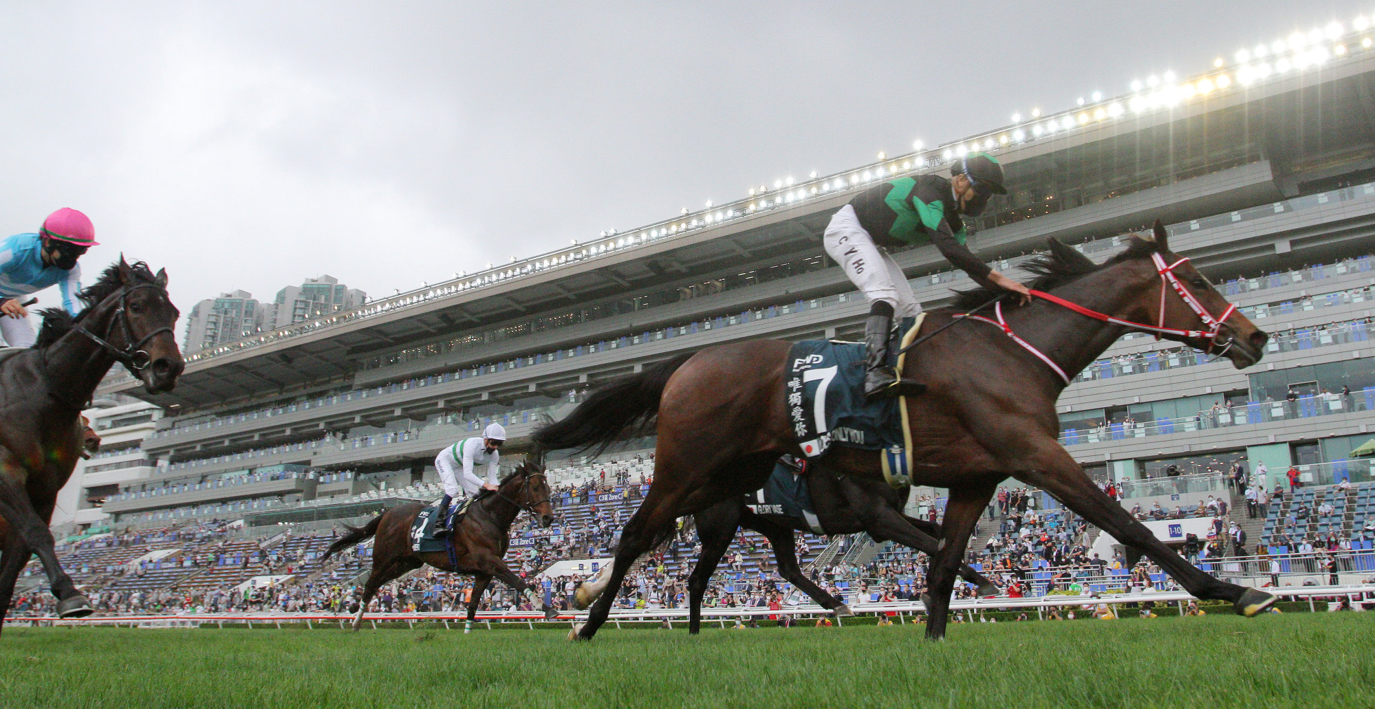 Japanese raider Loves Only You wins on Champions Day last year.