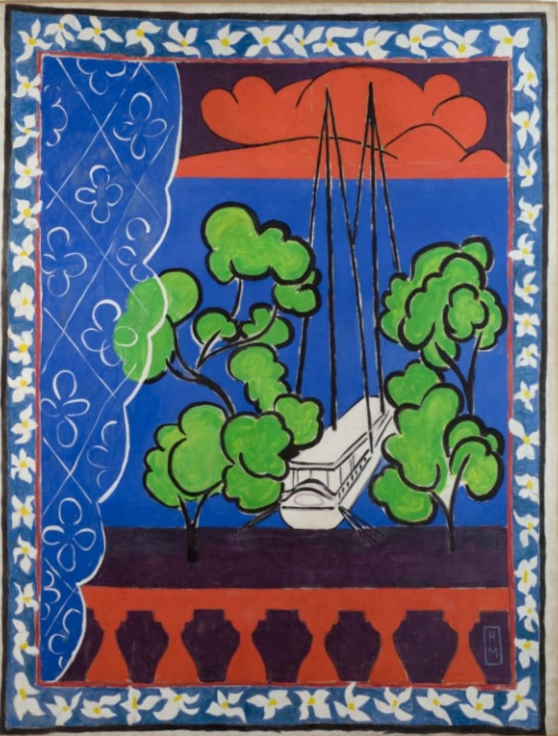 Window at Tahiti, or Tahiti II (1935-36) by Henri Matisse, among the works selected for a major exhibition in Beijing and Shanghai that was to have opened in March. Photo: Succession H Matisse 2021