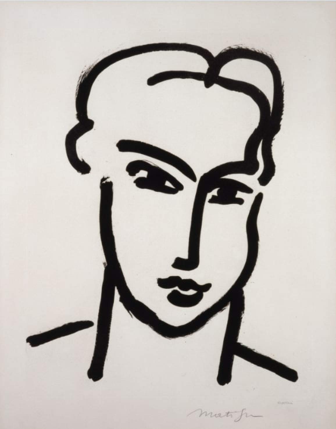 Grande tête de Katia (circa 1950) by Henri Matisse, one of the works the Matisse Museum in France had agreed to loan to the UCCA Center for Contemporary Art in Beijing. Photo: Succession H Matisse 2021