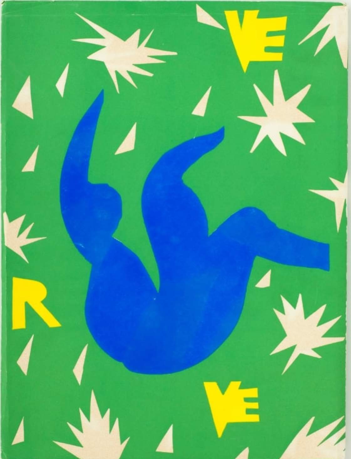 A lithography of a study for the front cover of the journal “Verve” volume IV, no. 13, entitled “Henri Matisse. De la couleur” (1945), which was to have been exhibited in China. Photo: Succession H Matisse 2021