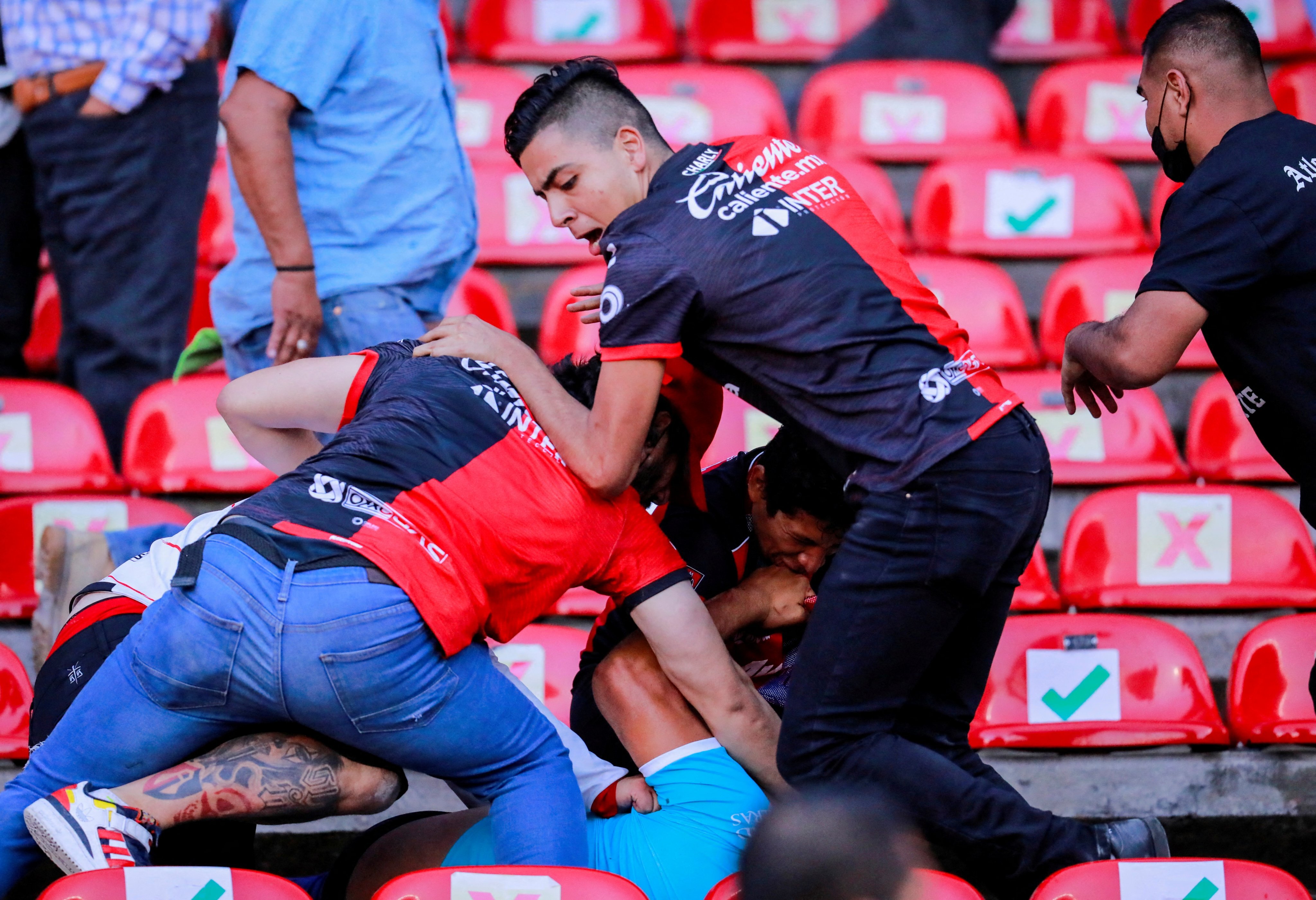 At least 22 injured in brawl at soccer match in Mexico