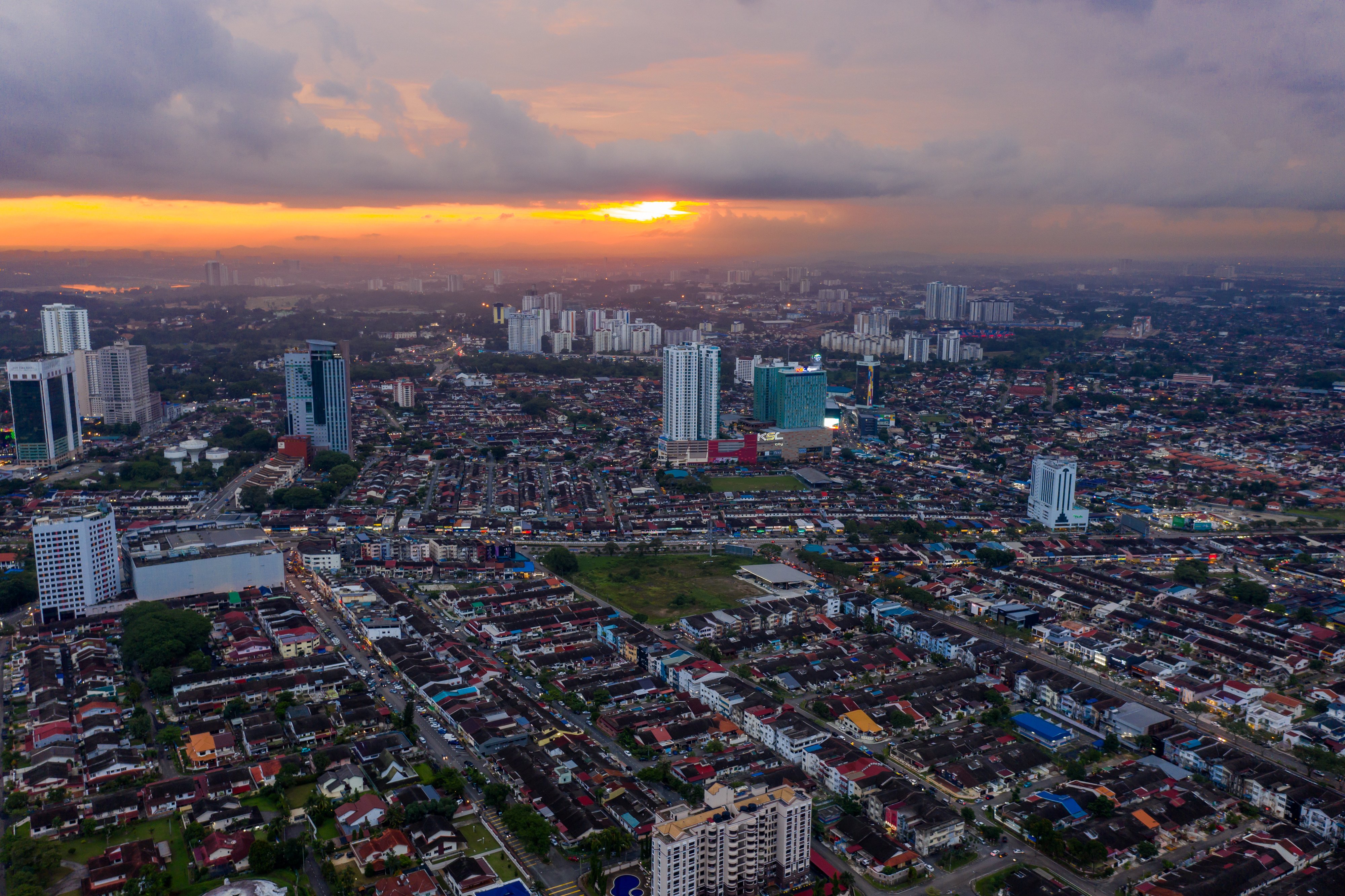 An aerial view of Johor Bahru, capital of Malaysia’s Johor state. Photo: Bloomberg