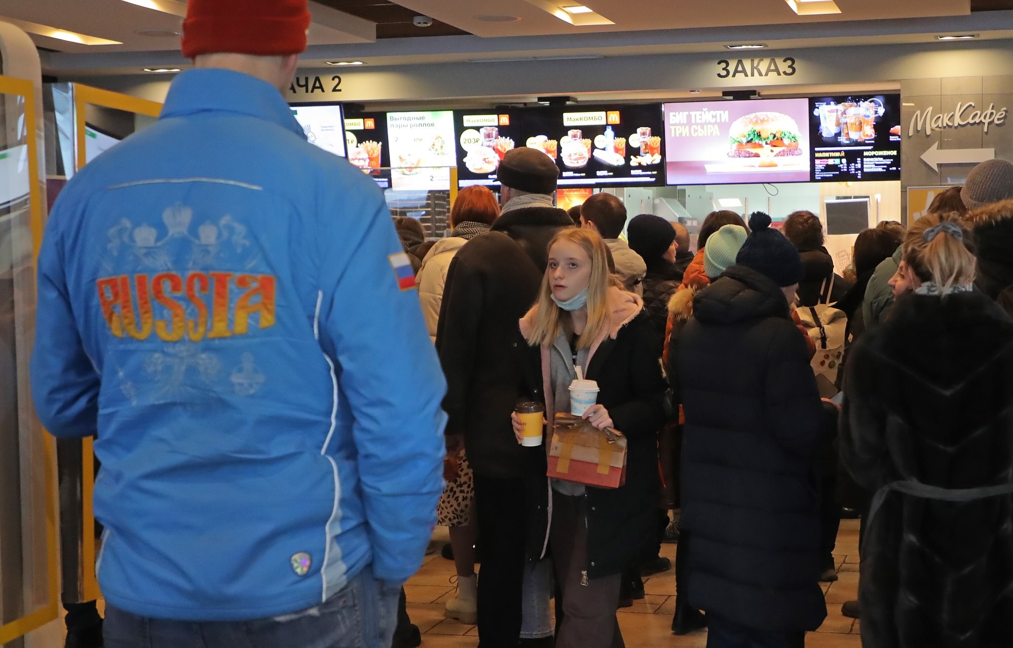 Un ristorante McDonald's a Mosca questo mese.  Foto: EPA-EFE