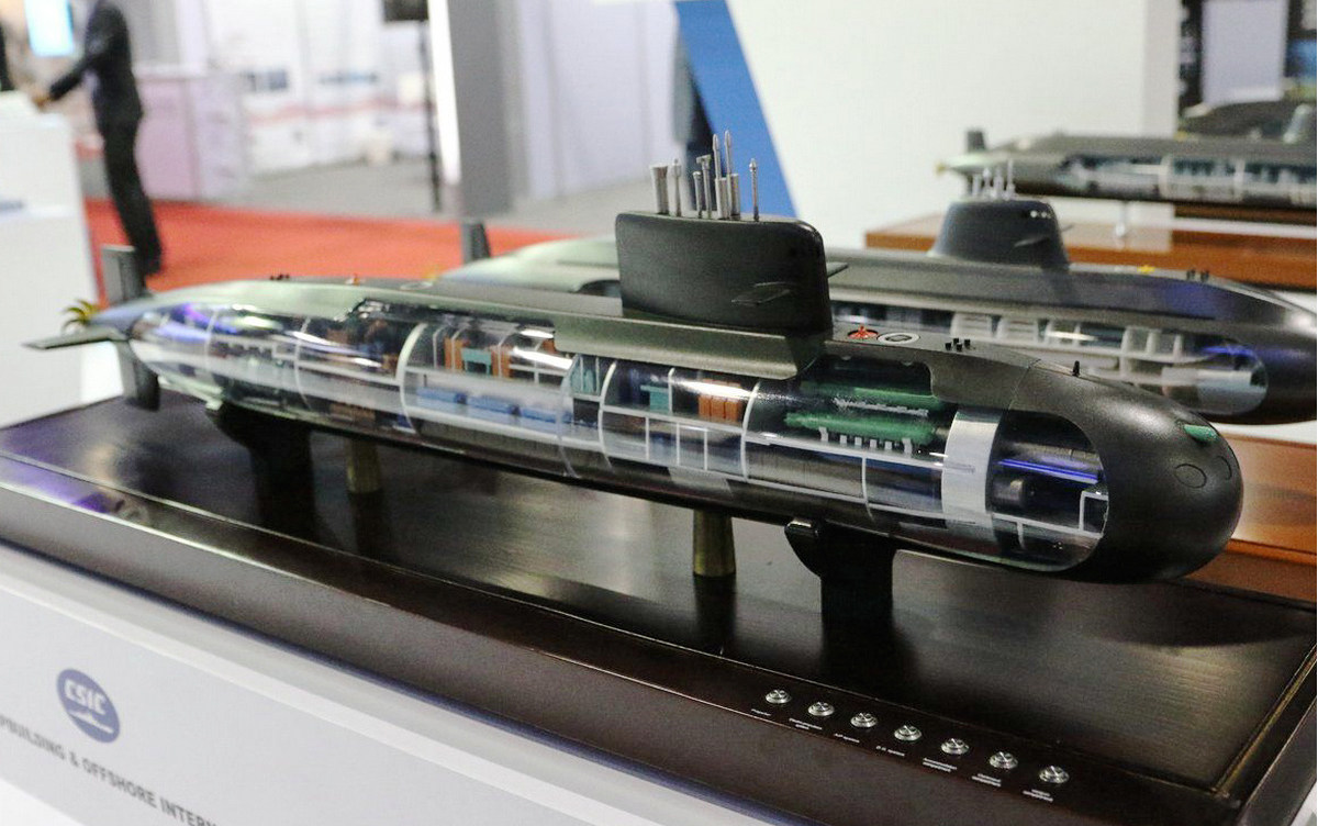 A military model of S-26T submarine. Photo: Handout