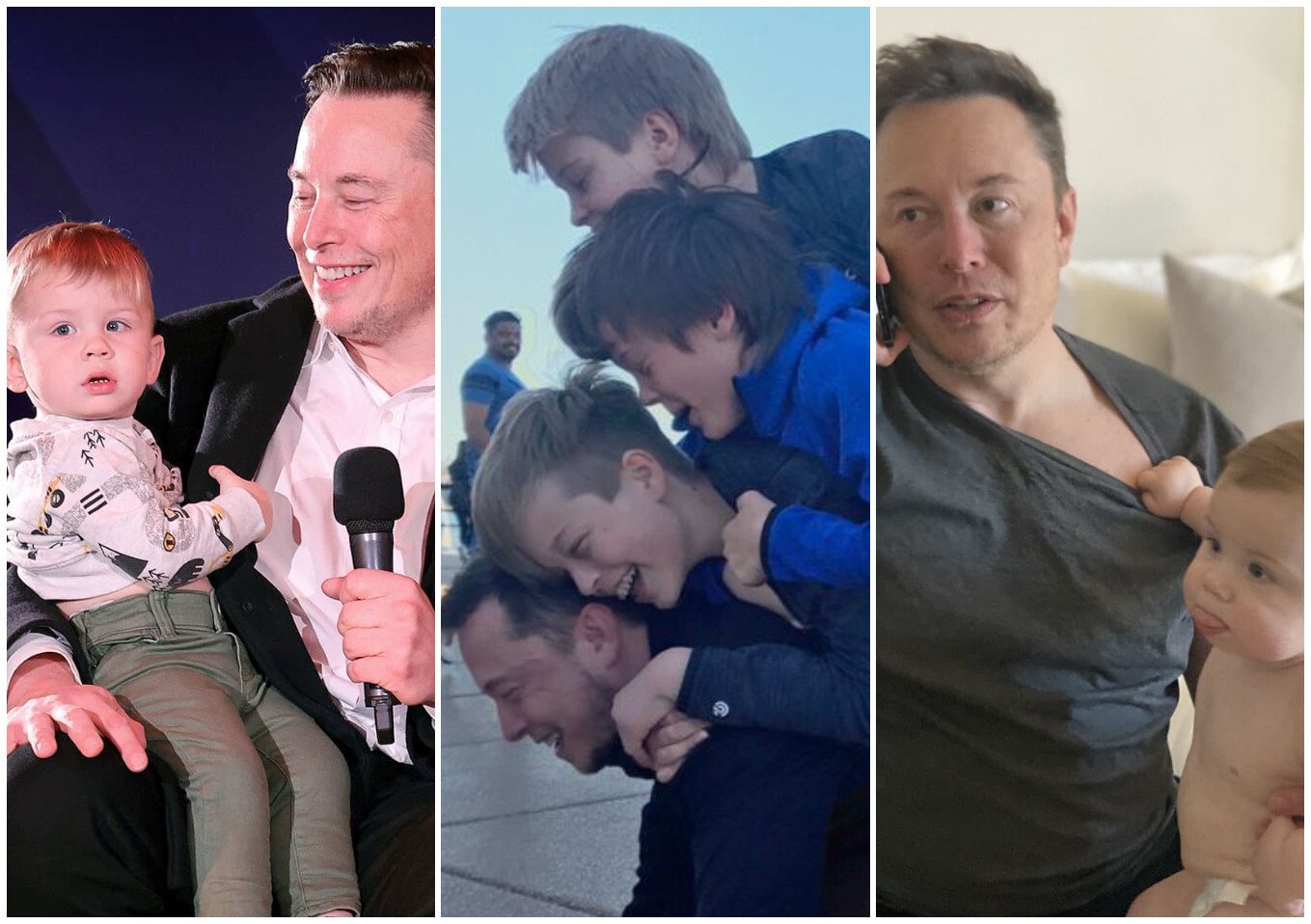 Yep, Elon Musk actually has seven children now, and he still wants more. Photos: @elonmusk, @amberheard, @elonmusk/Instagram