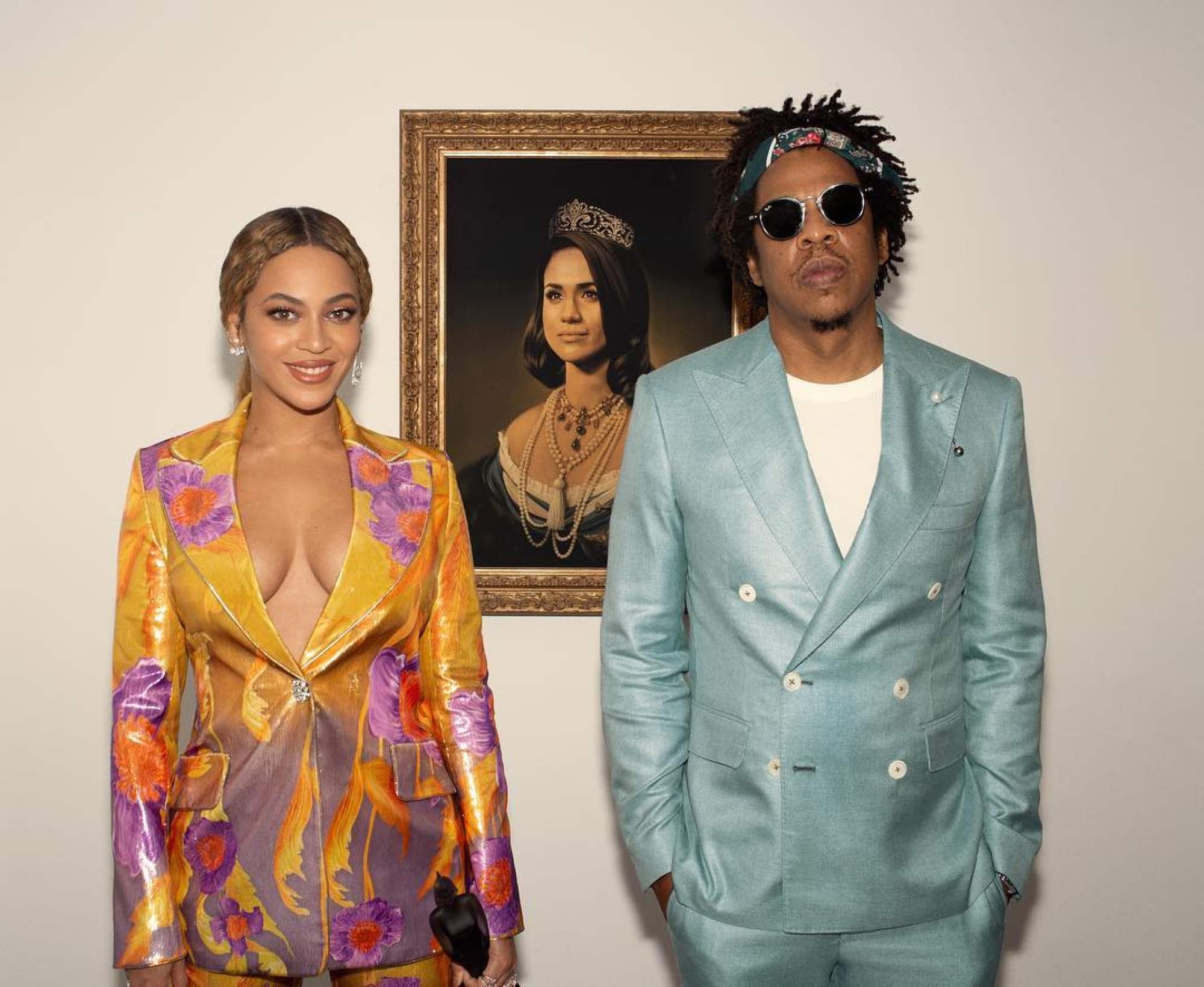 Singer and rapper Jay-Z with his singer wife Beyoncé. Photo: @beyonce/Instagram