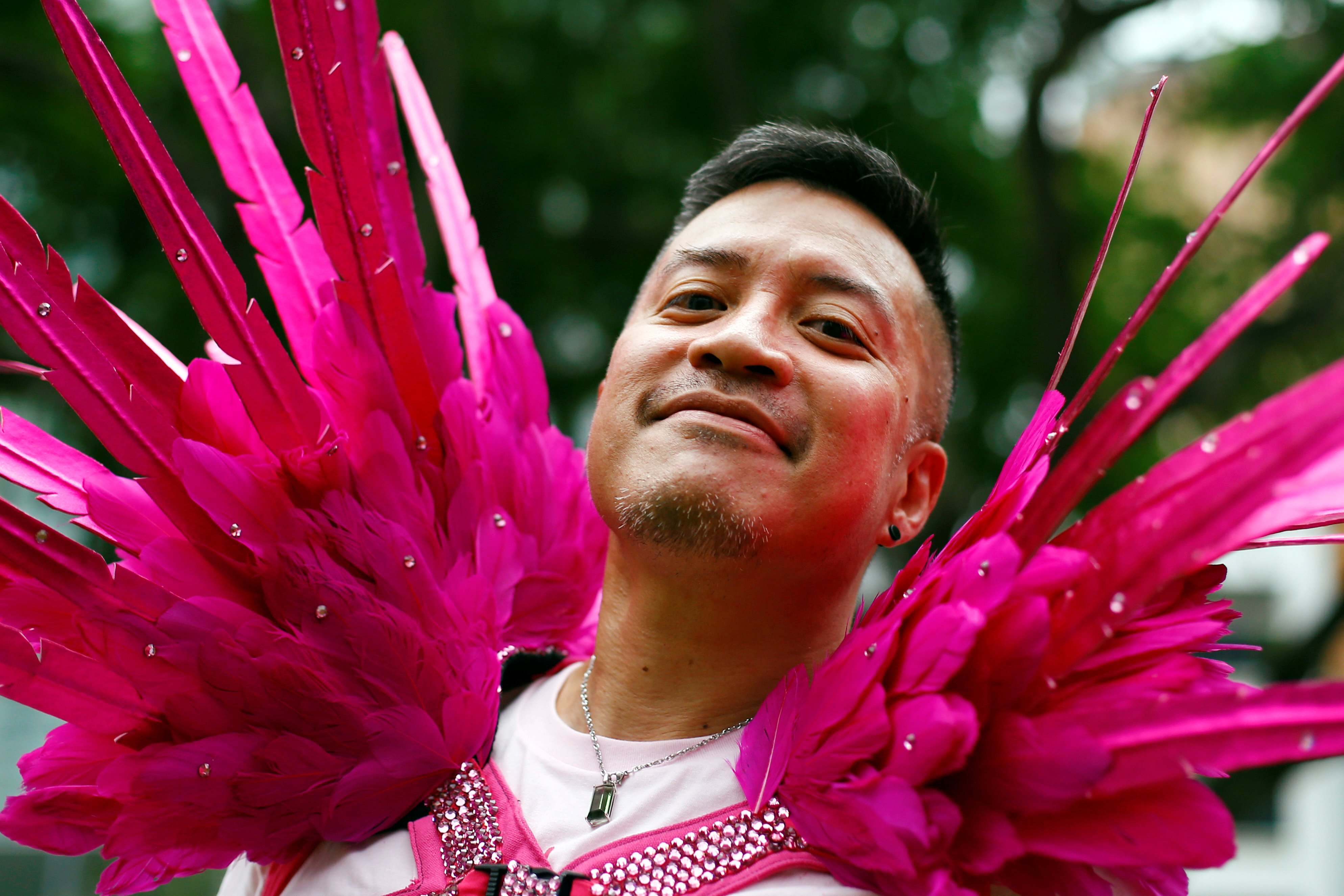 A participant of Pink Dot, an annual Singapore event organised in support of the LGBT community. File photo: Reuters