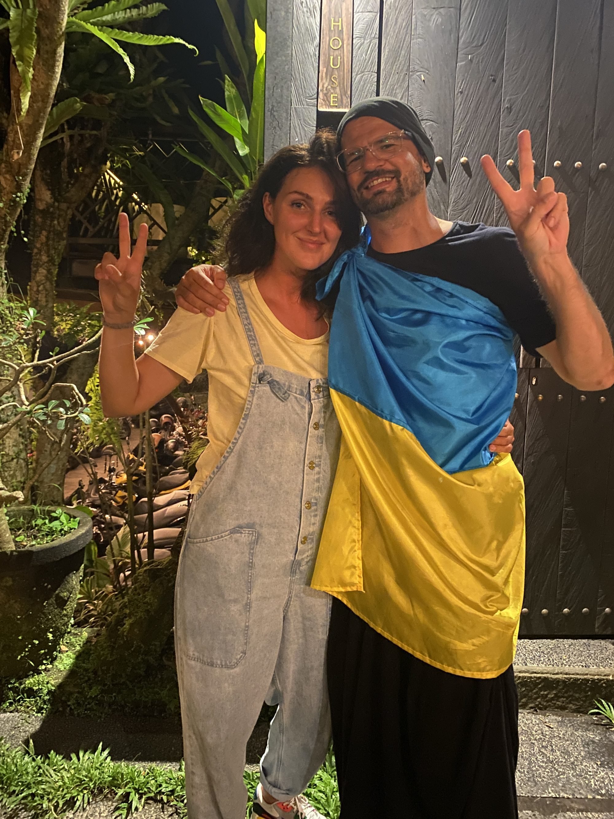 Ukrainian Marianna Ciereszynska (L) has lived in Bali for seven years. She asks Russian businesses there if they support the war before spending any money with them. Photo: Resty Woro Yuniar