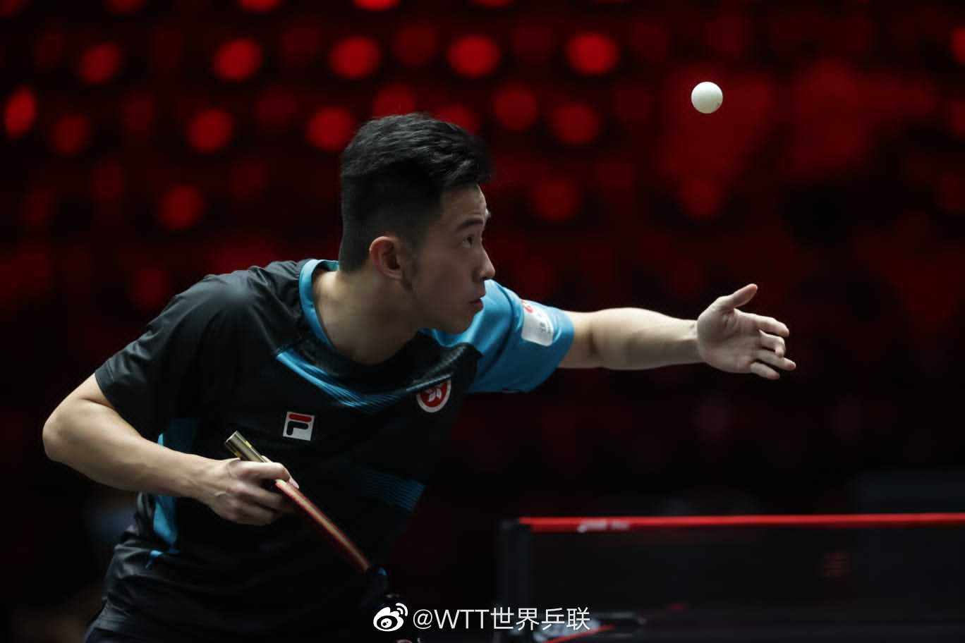 Wong Chun-ting crashed out of the Singapore Smash after losing to Patrick Franziska of Germany in the singles round of 32. Photo: World Table Tennis