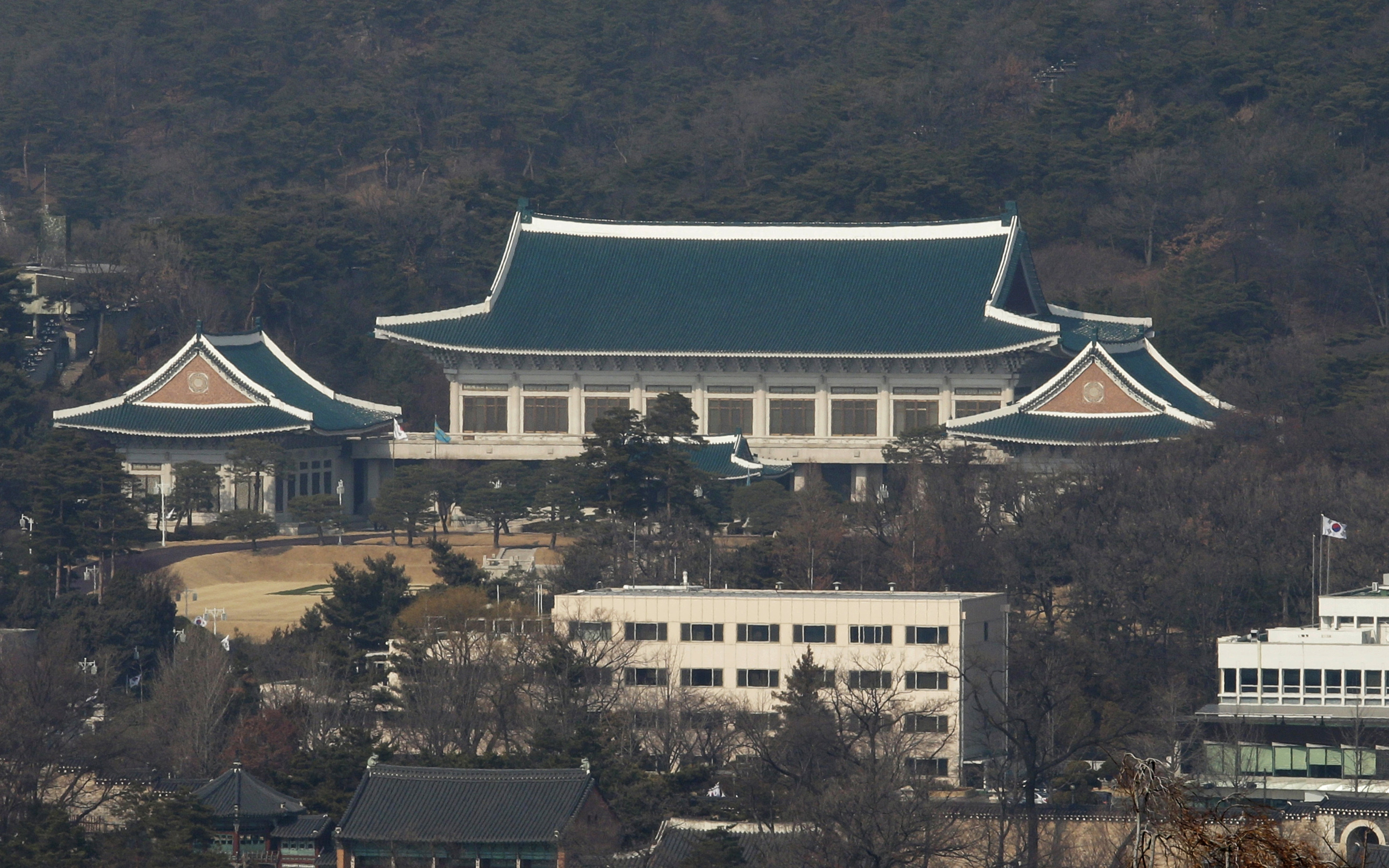 The presidential house is seen in Seoul, South Korea. Photo: AP