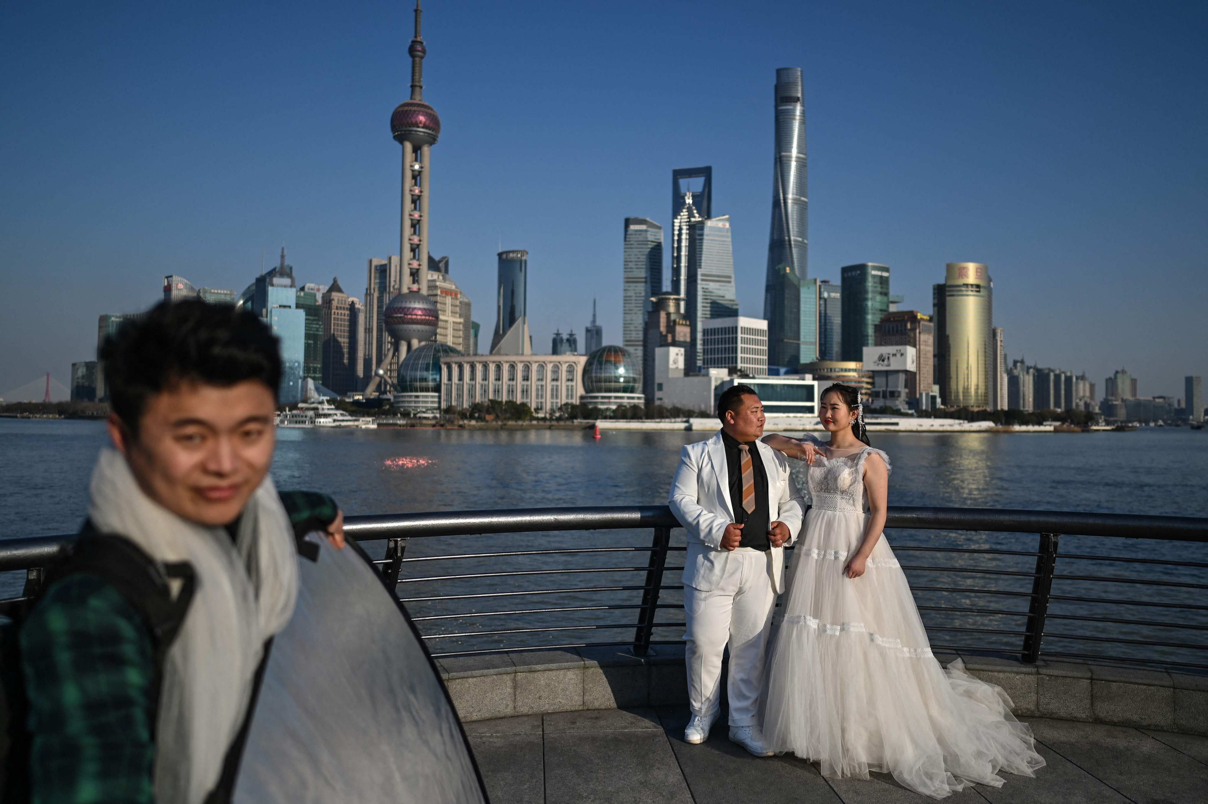 Fewer couples are tying the knot in China. Photo: AFP