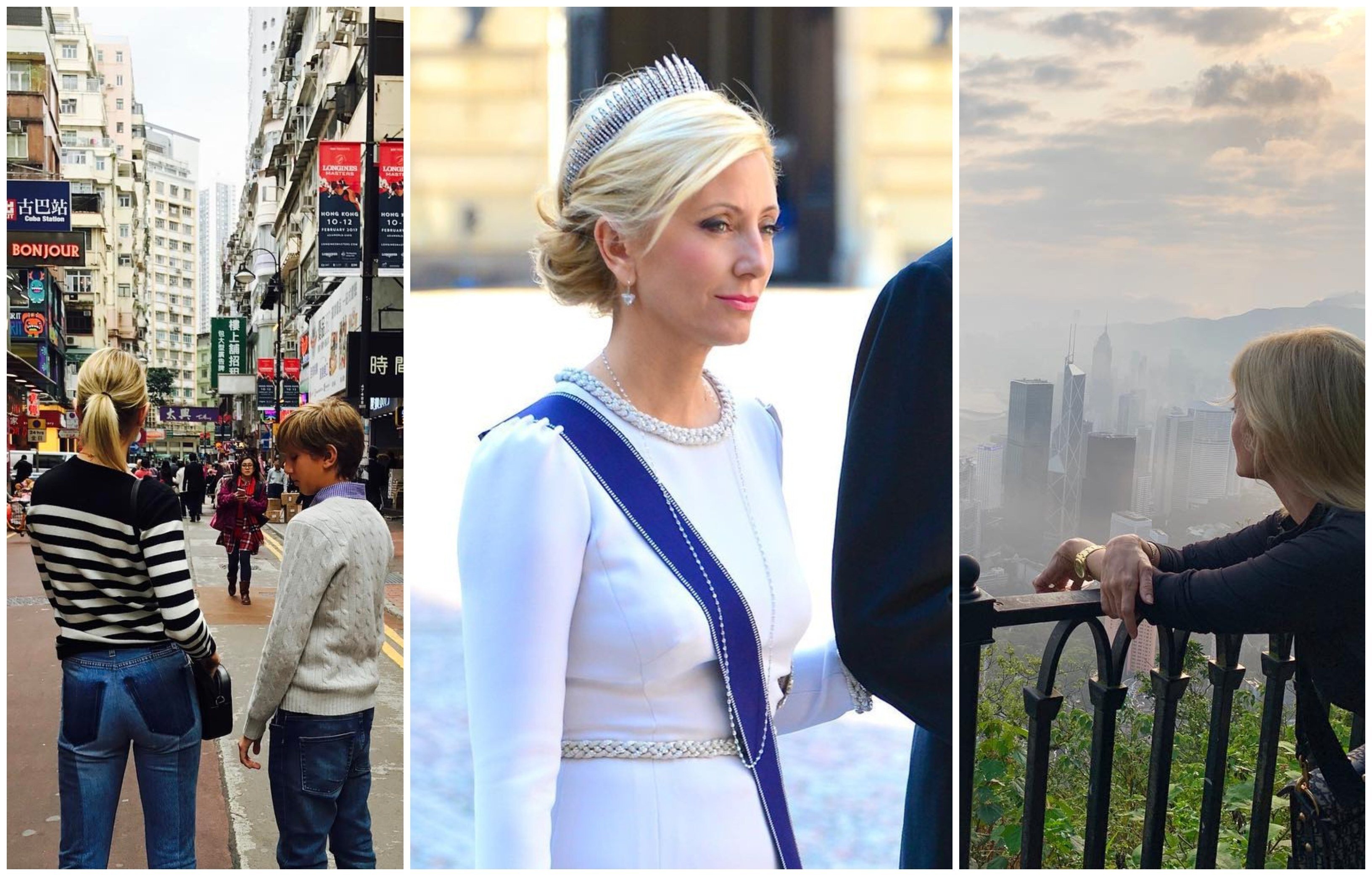 Marie-Chantal, Crown Princess of Greece, was raised in Hong Kong. Photos: @mariechantal22, @greek_royal/Instagram