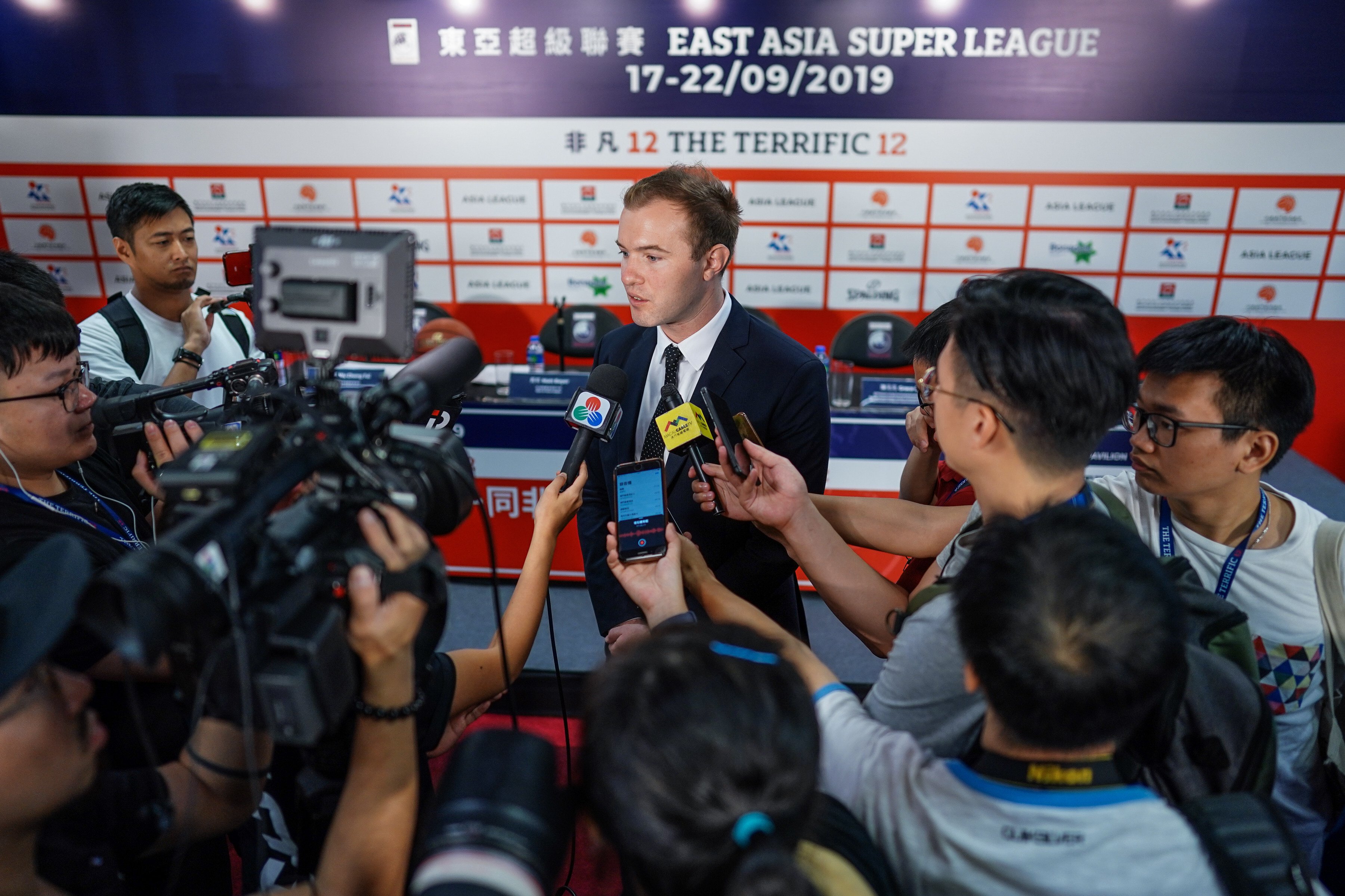 East Asia Super League CEO Matt Beyer at The Terrific 12 event in Studio City, Macau. Photo: Handout   
