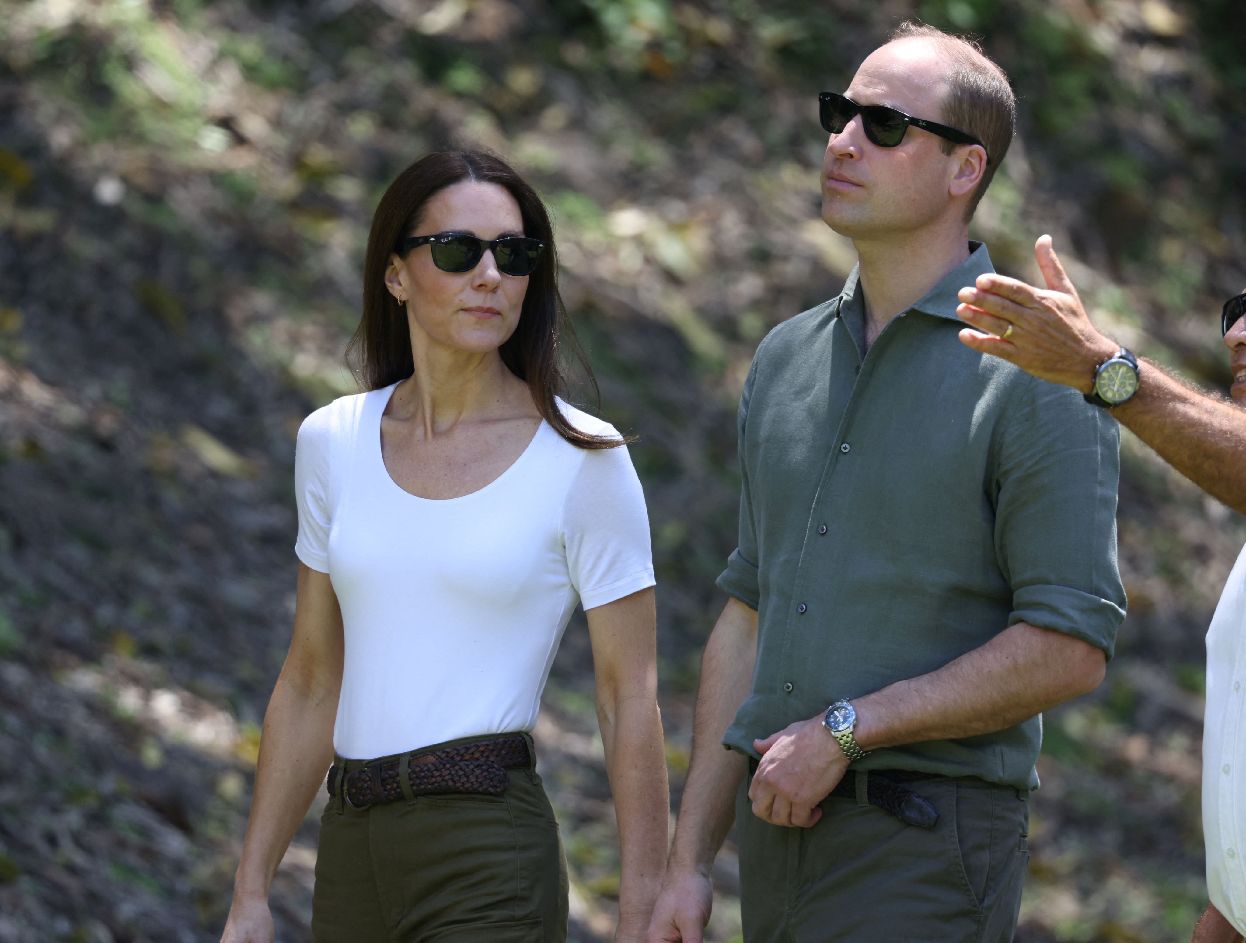 Britain’s Prince William and Catherine, Duchess of Cambridge visit Caracol, an ancient Mayan archaeological site as part of their tour in Belize on March 21. Photo: Reuters