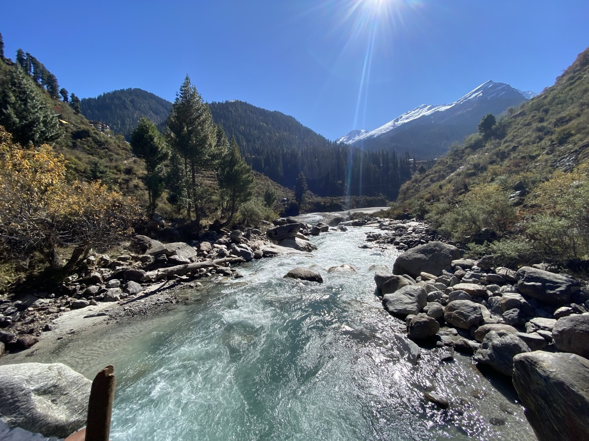 The Parvati river, seen near the village of Malana, best-known for its export - the Malana Cream strand of hashish. Photo: Kunal Purohit