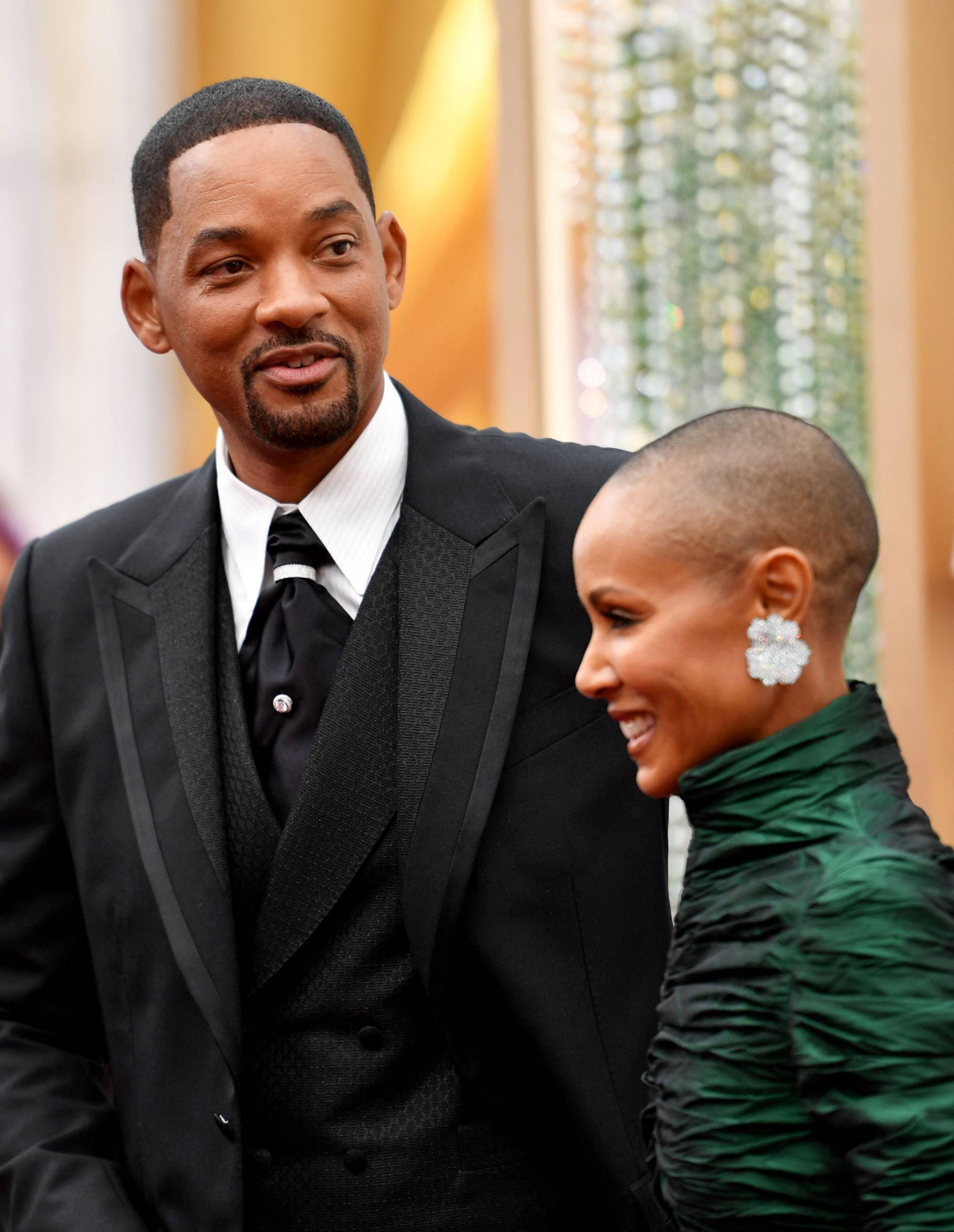US actor Will Smith with his wife, actress Jada Pinkett Smith, at the 94th Oscars at the Dolby Theatre in Hollywood, on March 27. Photo: AFP