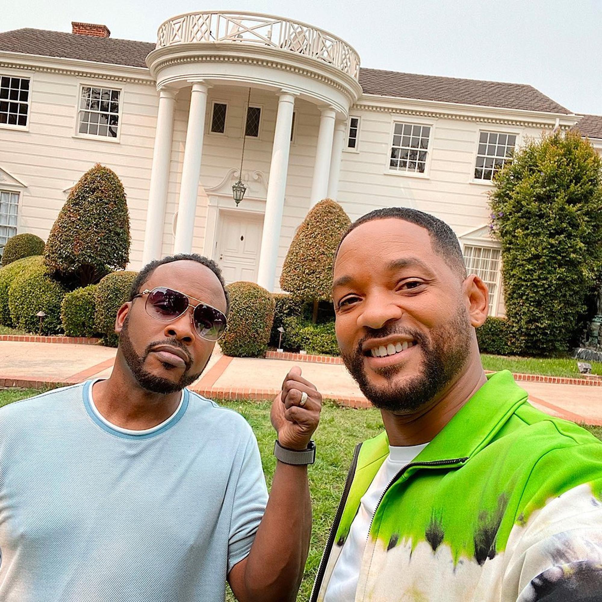 DJ Jazzy Jeff and Will Smith visiting the original house featured in The Fresh Prince of Bel-Air. Photo: @freshprince/Instagram