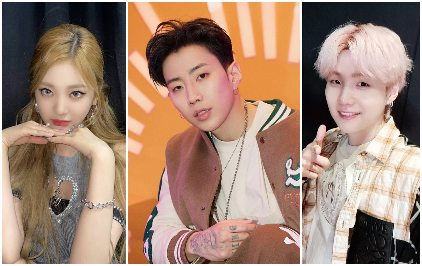 Despite his previous controversies, Jay Park still has a huge influence on these K-pop idols. Photos: @ningning.aespa_, @moresojuplease, @btssuga/Instagram