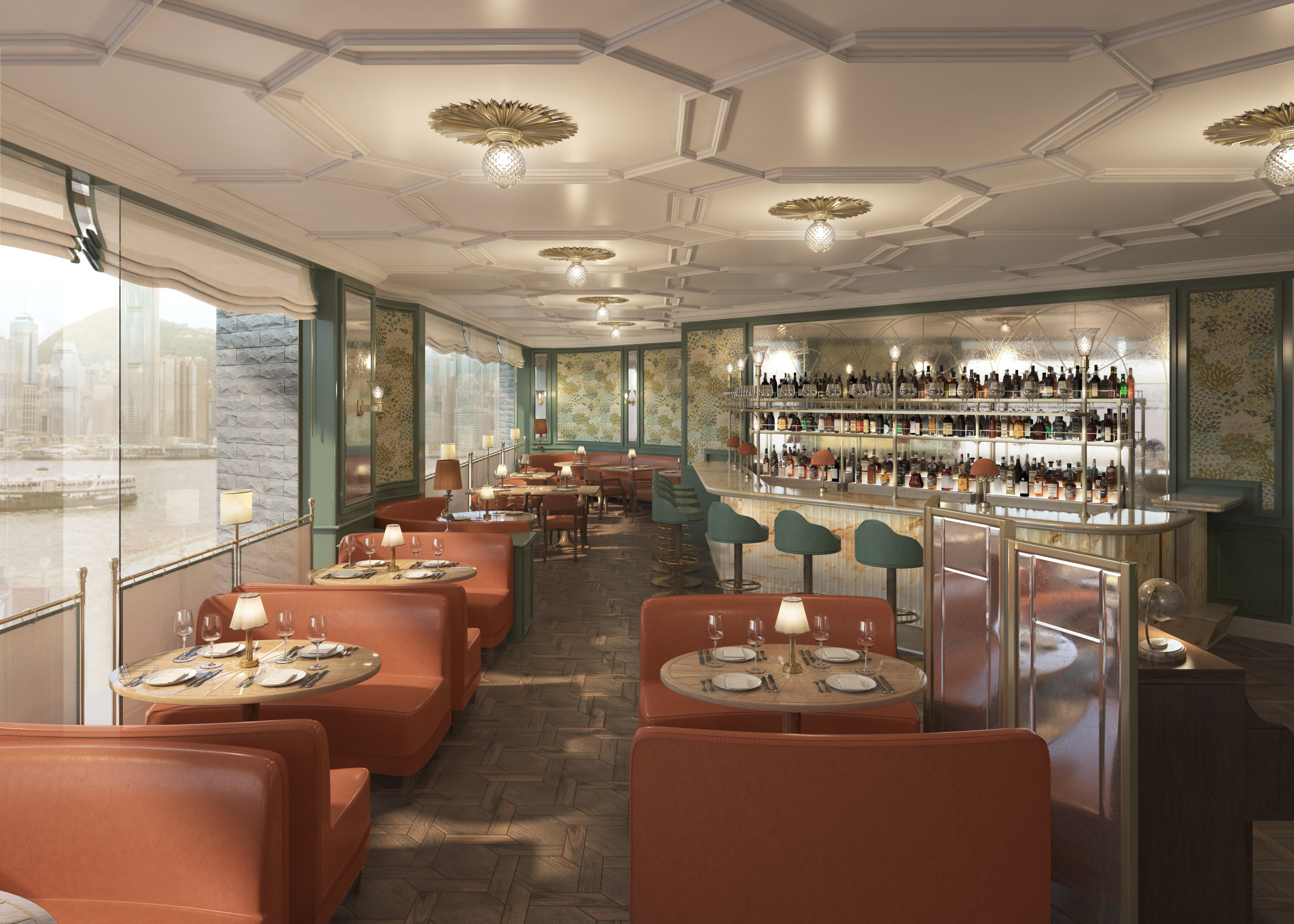 Enter the pretty Fortnum & Mason retail space in Hong Kong’s K11 Musea, from where an elegant staircase leads you up to 181’s dining room. Photo: Handout