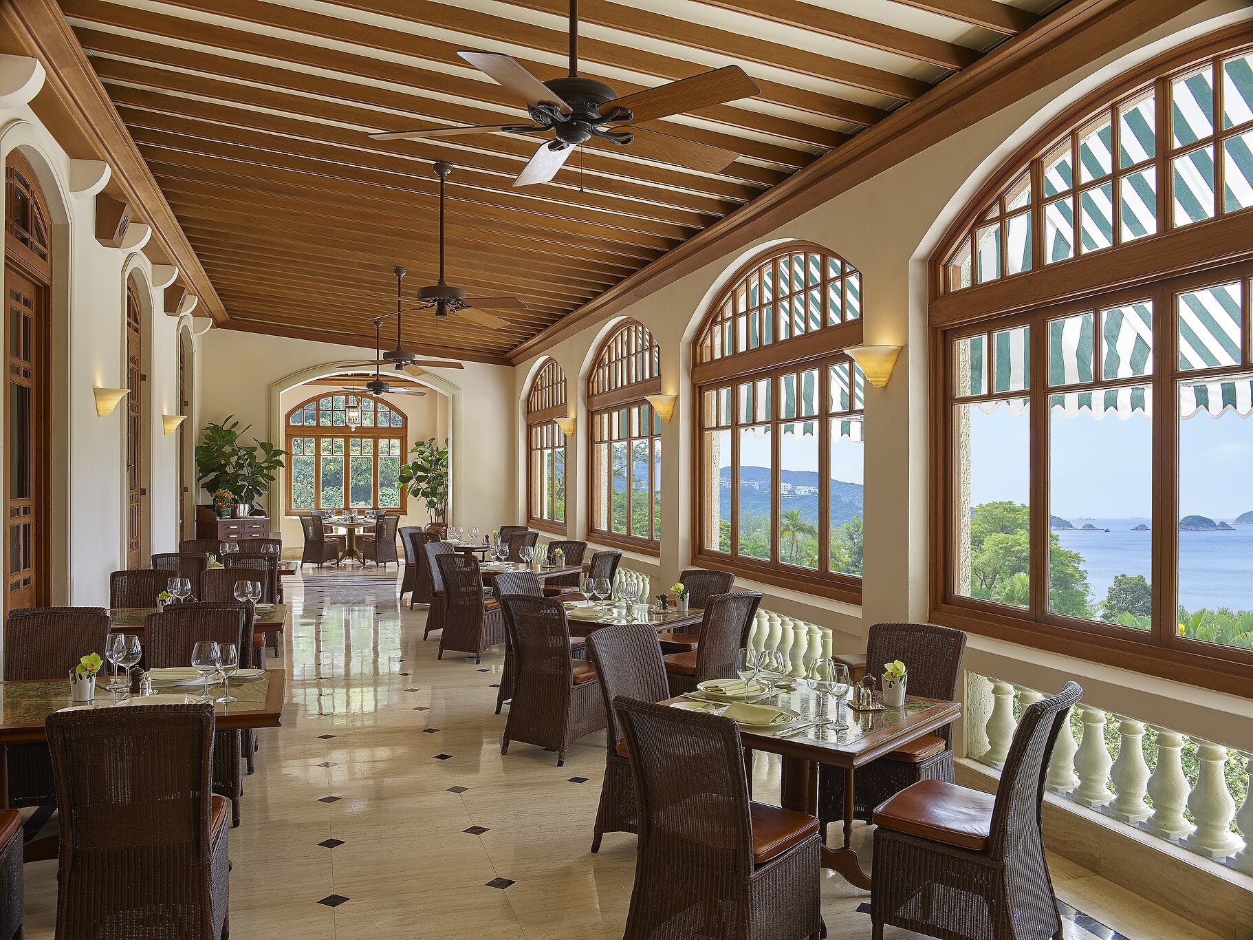 The Verandah at Repulse Bay is modelled after the original Repulse Bay Hotel venue and serves classic and contemporary continental cuisine, as well as a famous afternoon tea. Photo: The Repulse Bay