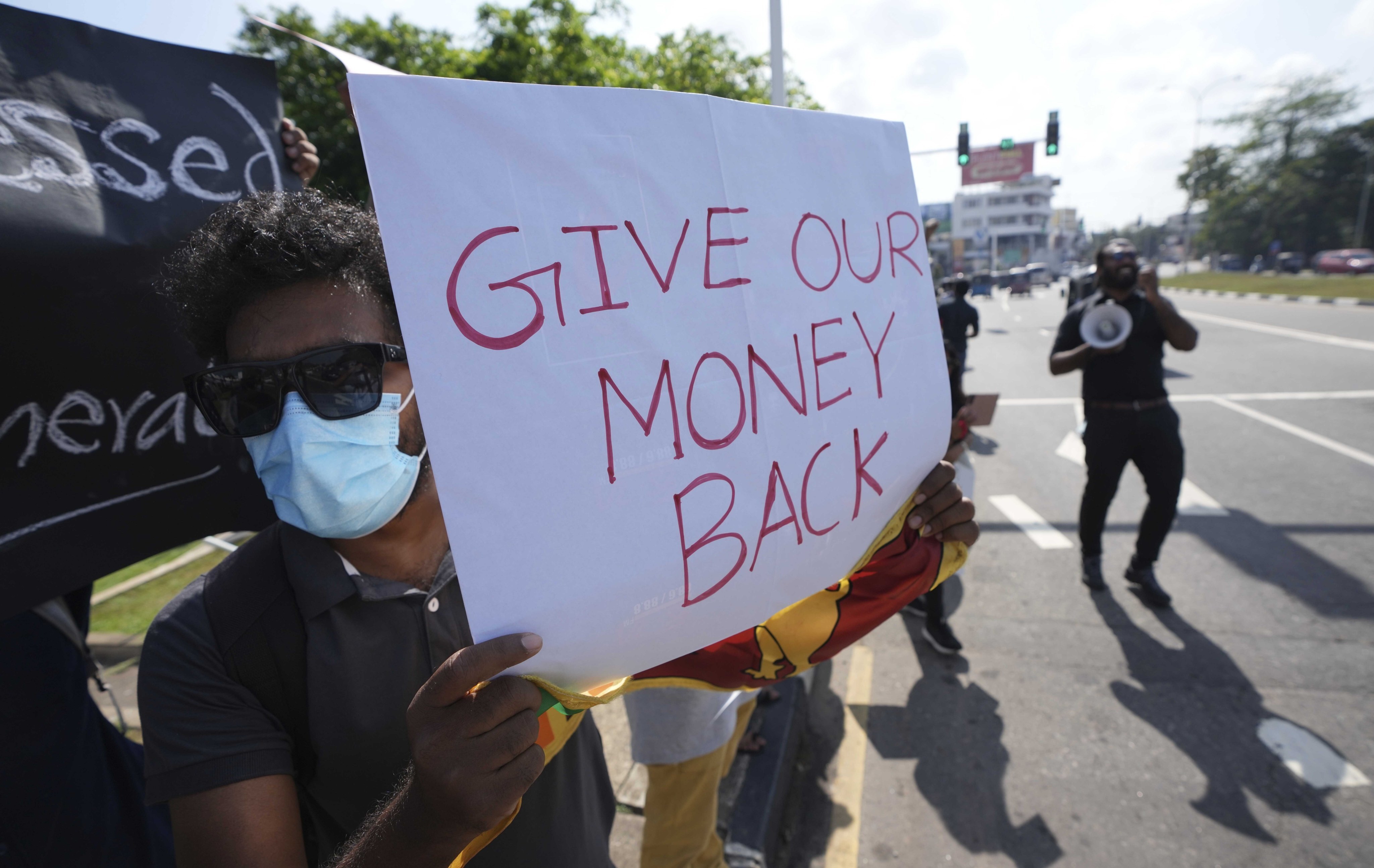 Sri Lankans take to the streets as the country faces its worst economic crisis in memory, with shortages of food, fuel and medicines. Photo: AP