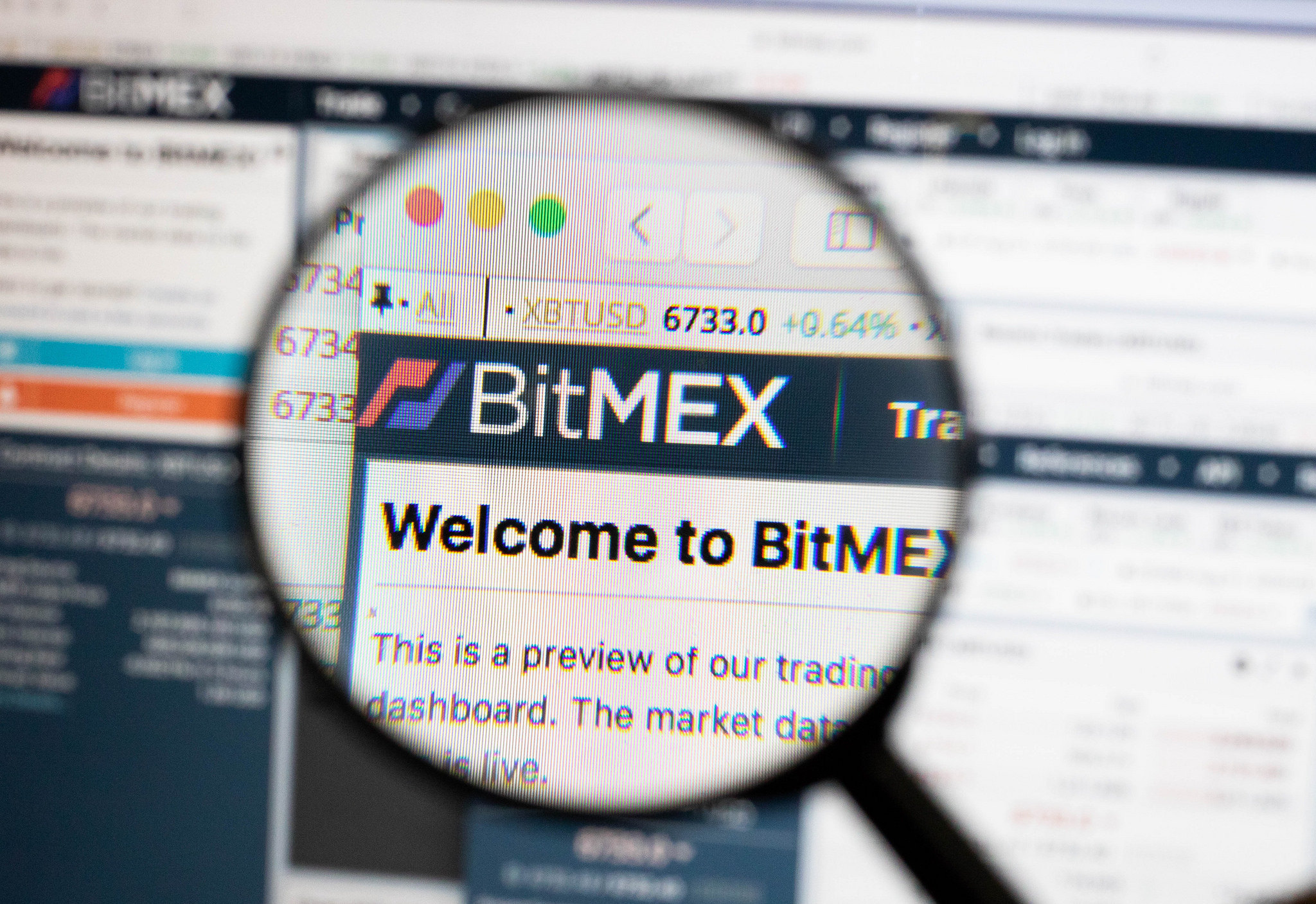 BitMEX cryptocurrency exchange.