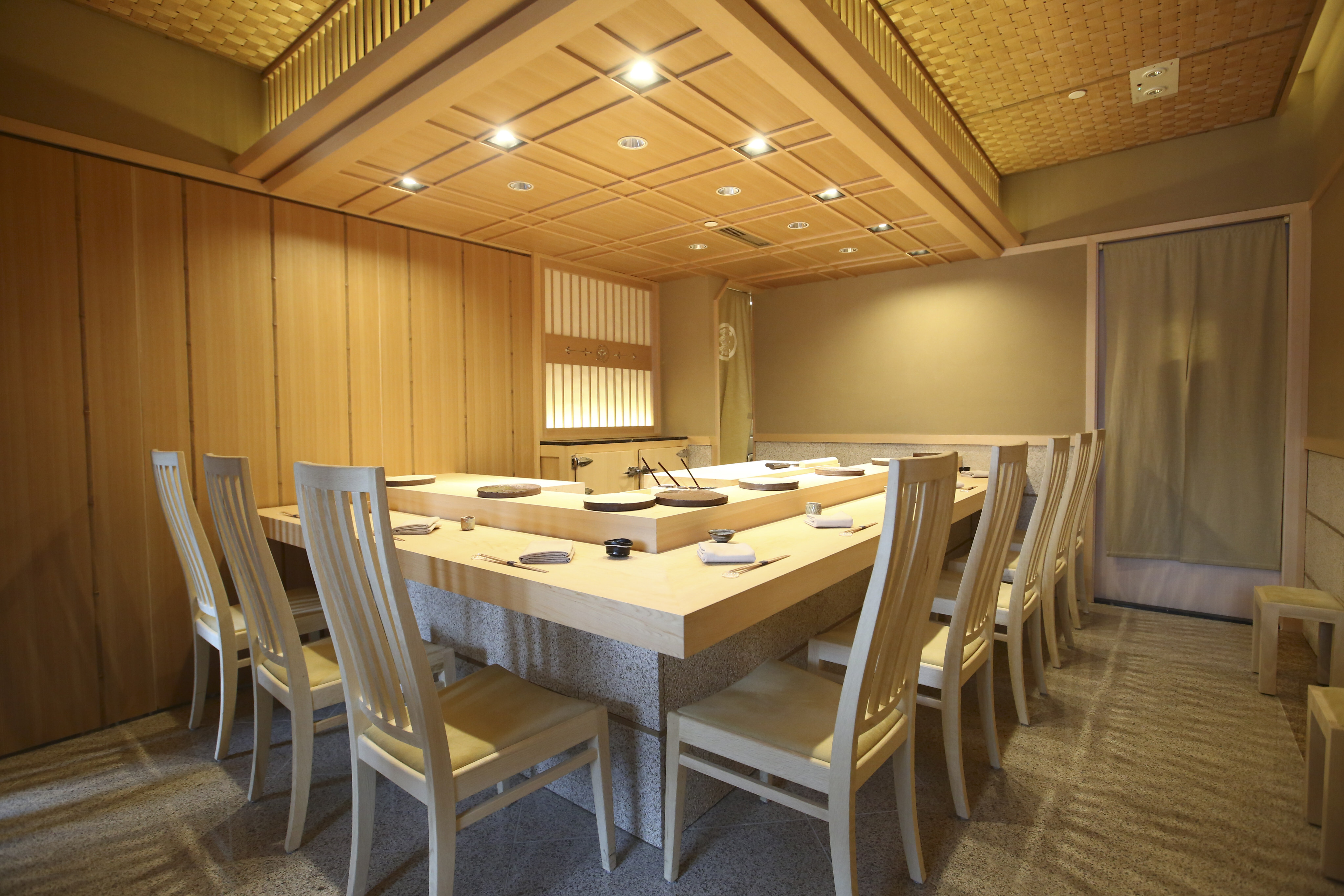 The interior of Sushi Saito, Four Seasons Hotel, Central. Photo: Edmond So